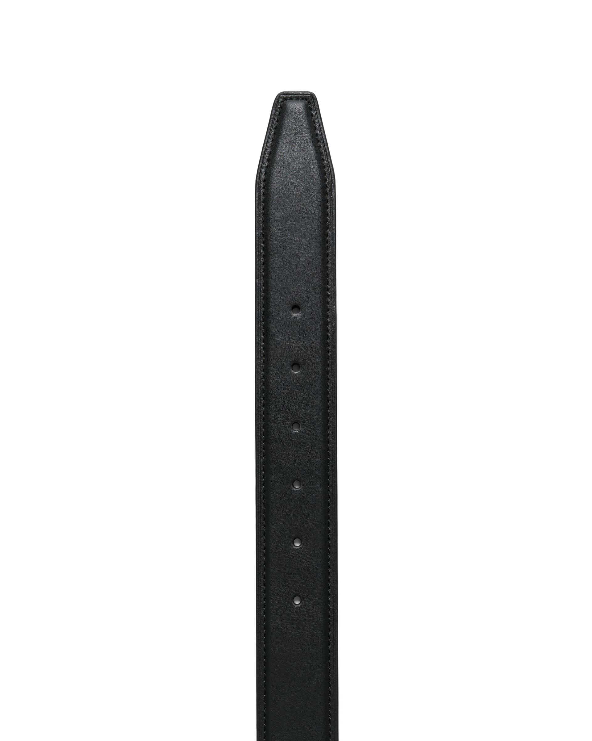 ECCO® ESSENTIAL heren leren riem - Zwart - Detail-2