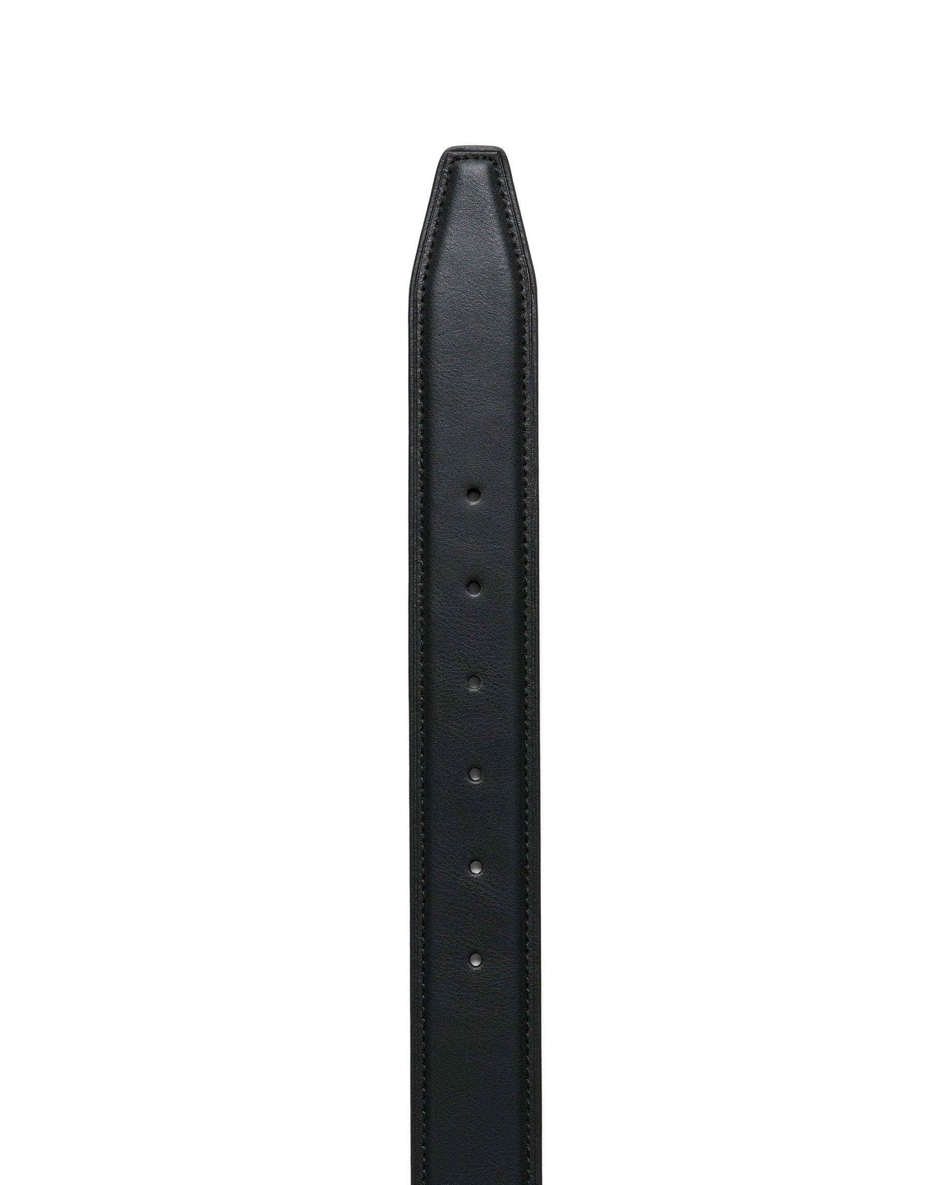 ECCO® ESSENTIAL heren leren riem - Zwart - Detail-2