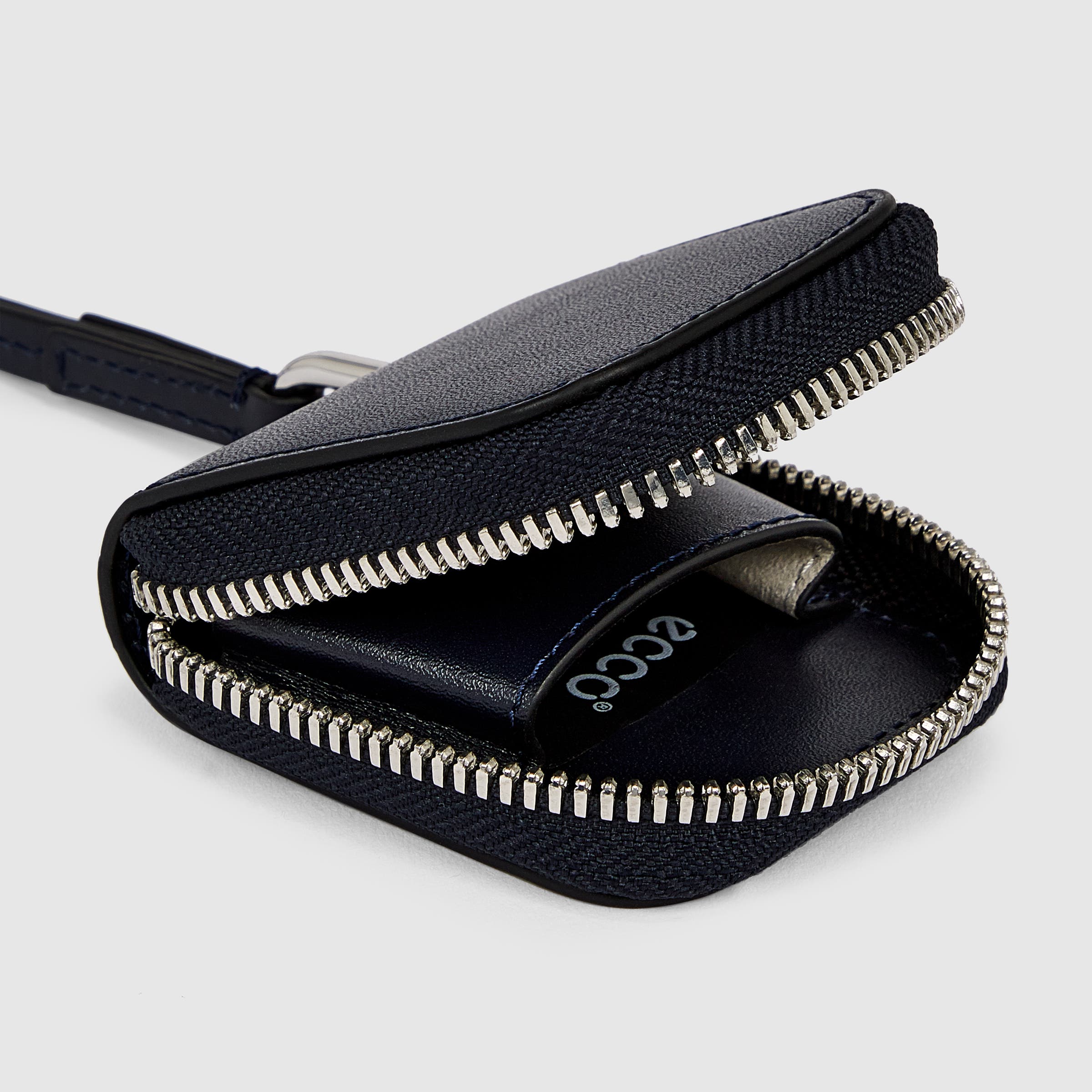 ECCO® Journey Leather Airpod Case - Blue - Inside