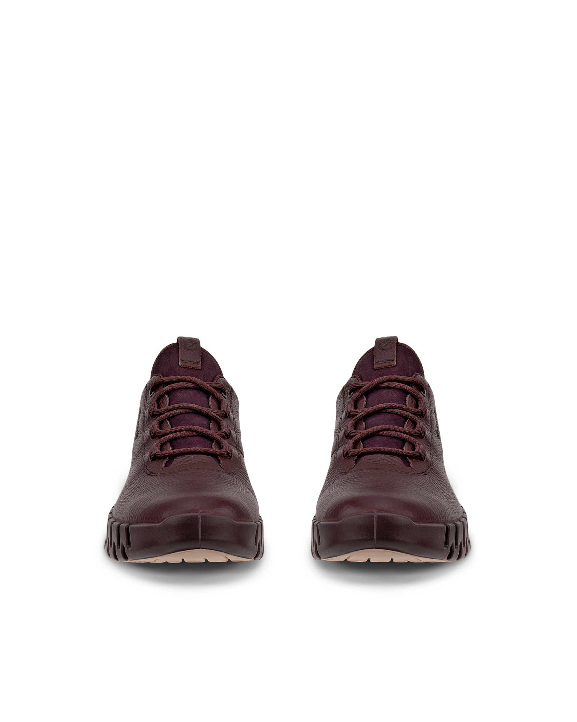 ECCO Gruuv WOMEN ウィメンズ レザーGore-Texスニーカー - パープル - Front pair