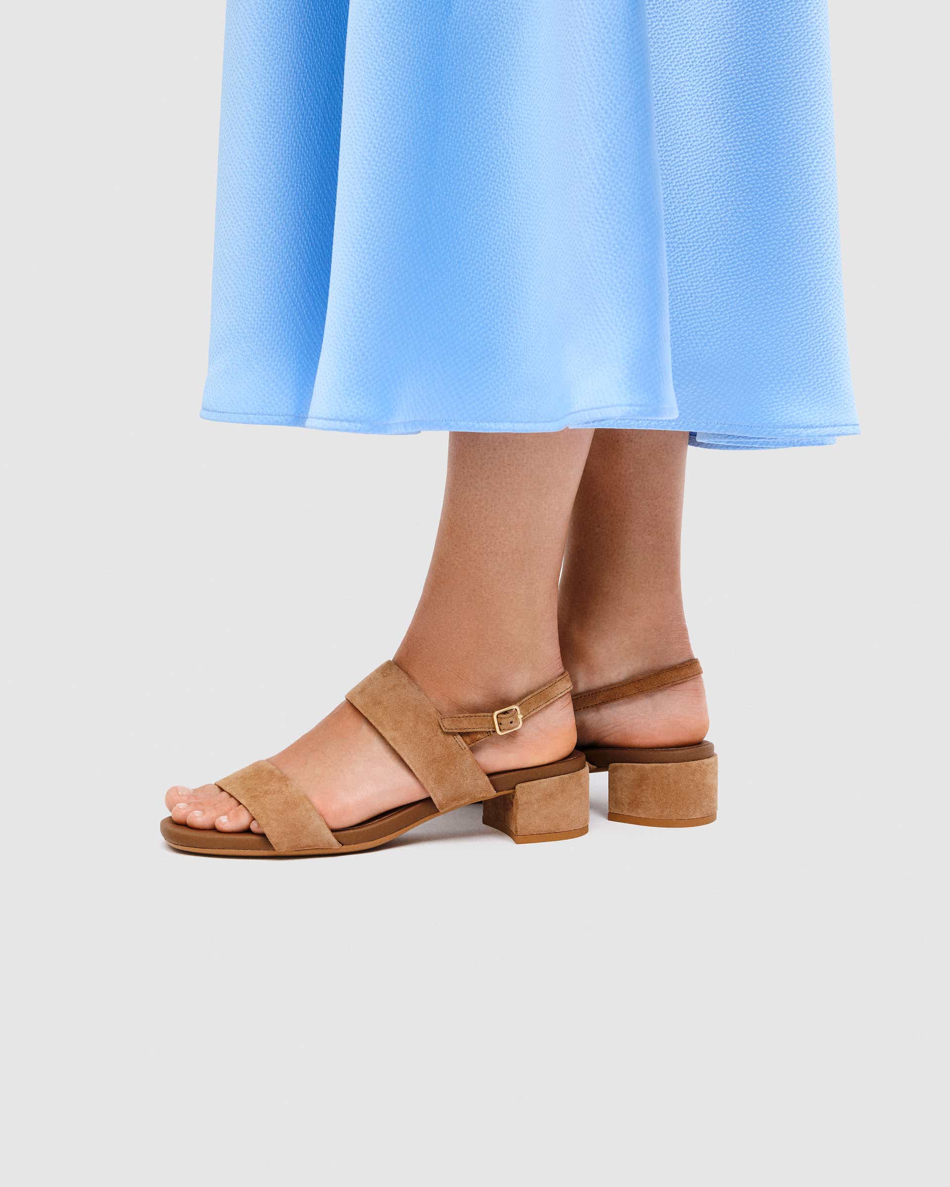 ECCO® LIVA SANDAL 35 Högklackad mockasandaler dam - Brun - Lifestyle image-1