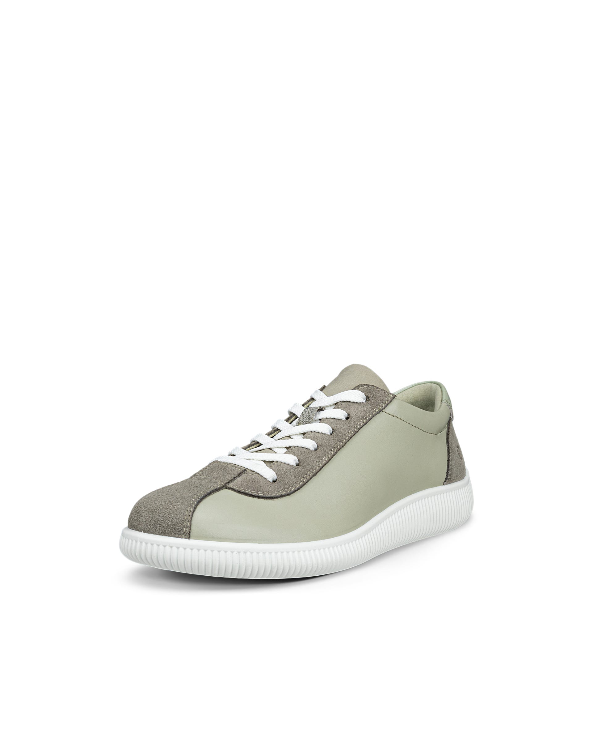 Women's ECCO® Soft Zero Leather Sneaker - Green - Main