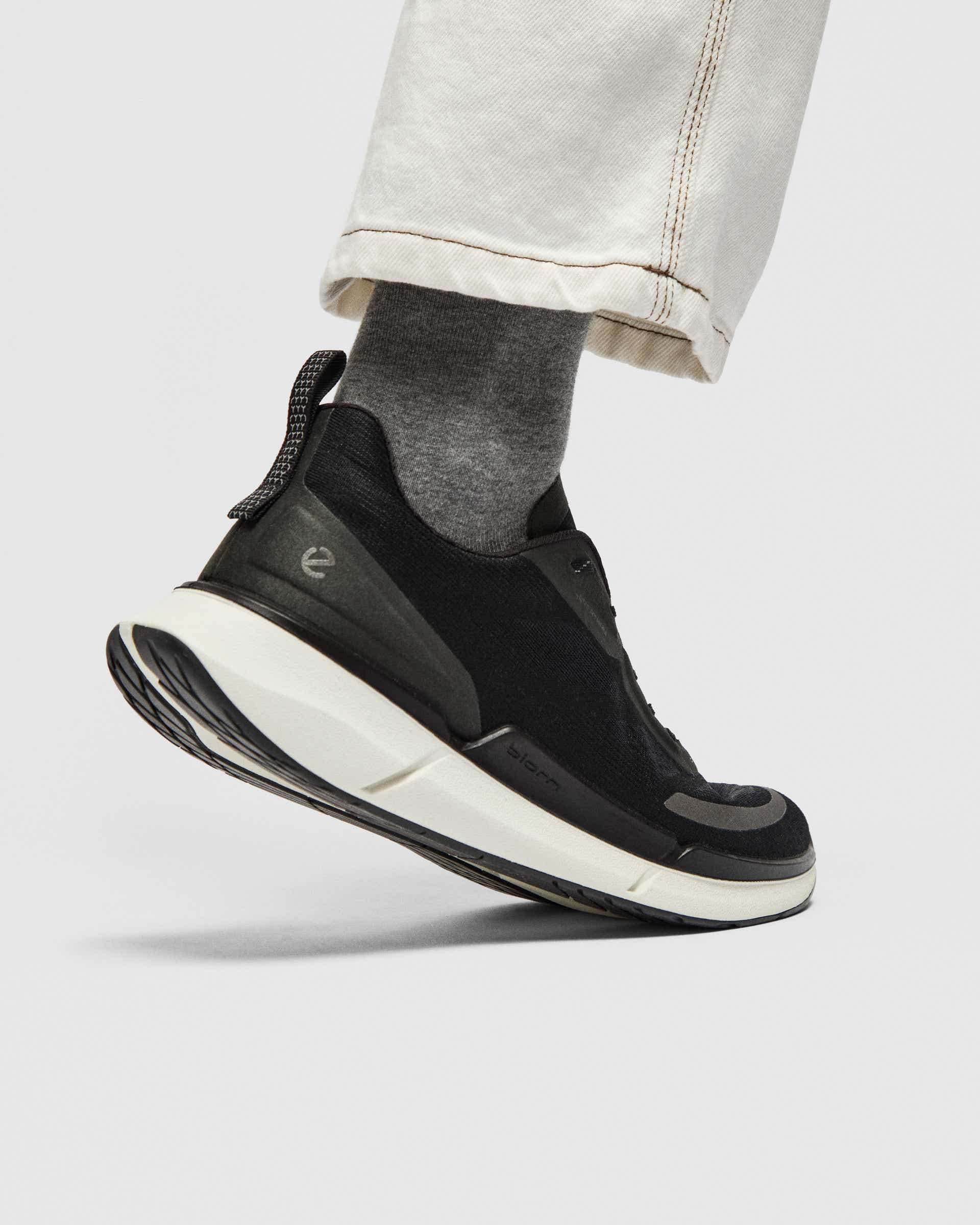 Men's ECCO® Biom 2.0 Low Breathru Textile Sneaker - Black - Lifestyle image-1
