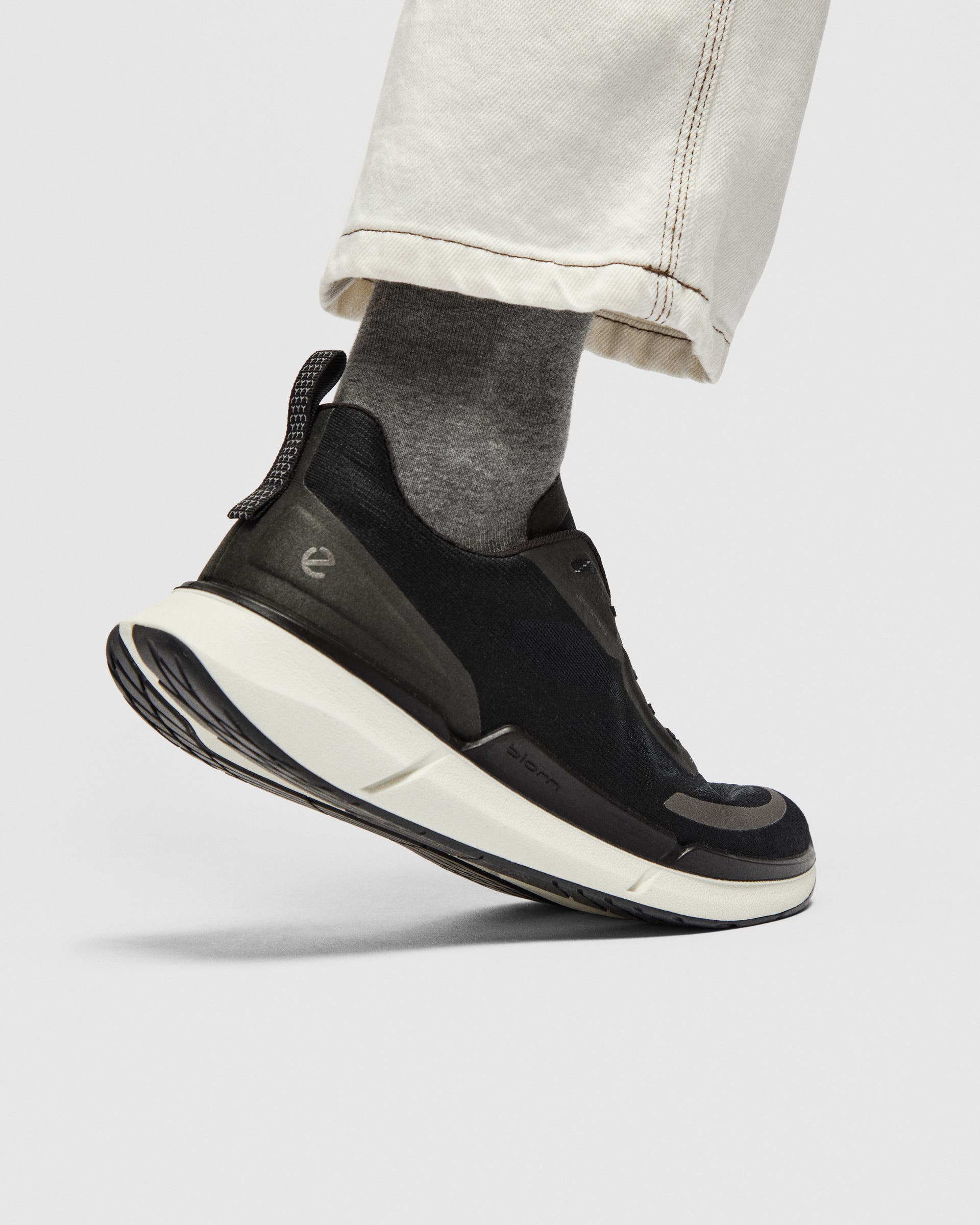 Men's ECCO® Biom 2.0 Low Breathru Textile Sneaker - Black - Lifestyle image-1