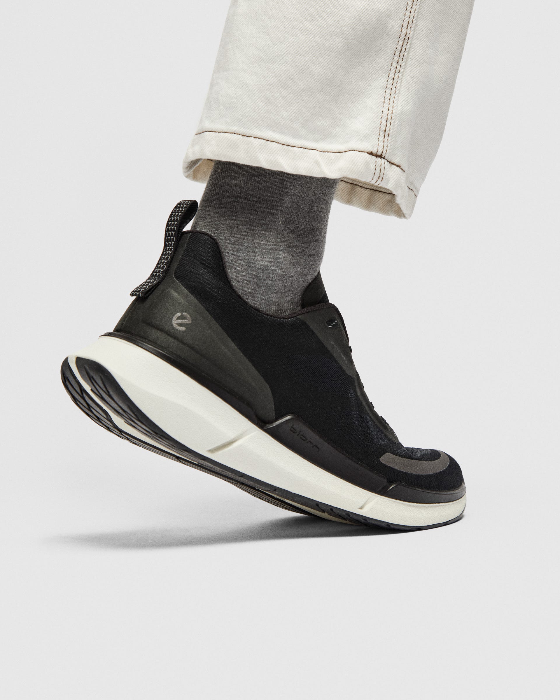 Men's ECCO® Biom 2.0 Low Breathru Textile Sneaker - Black - Lifestyle image-1