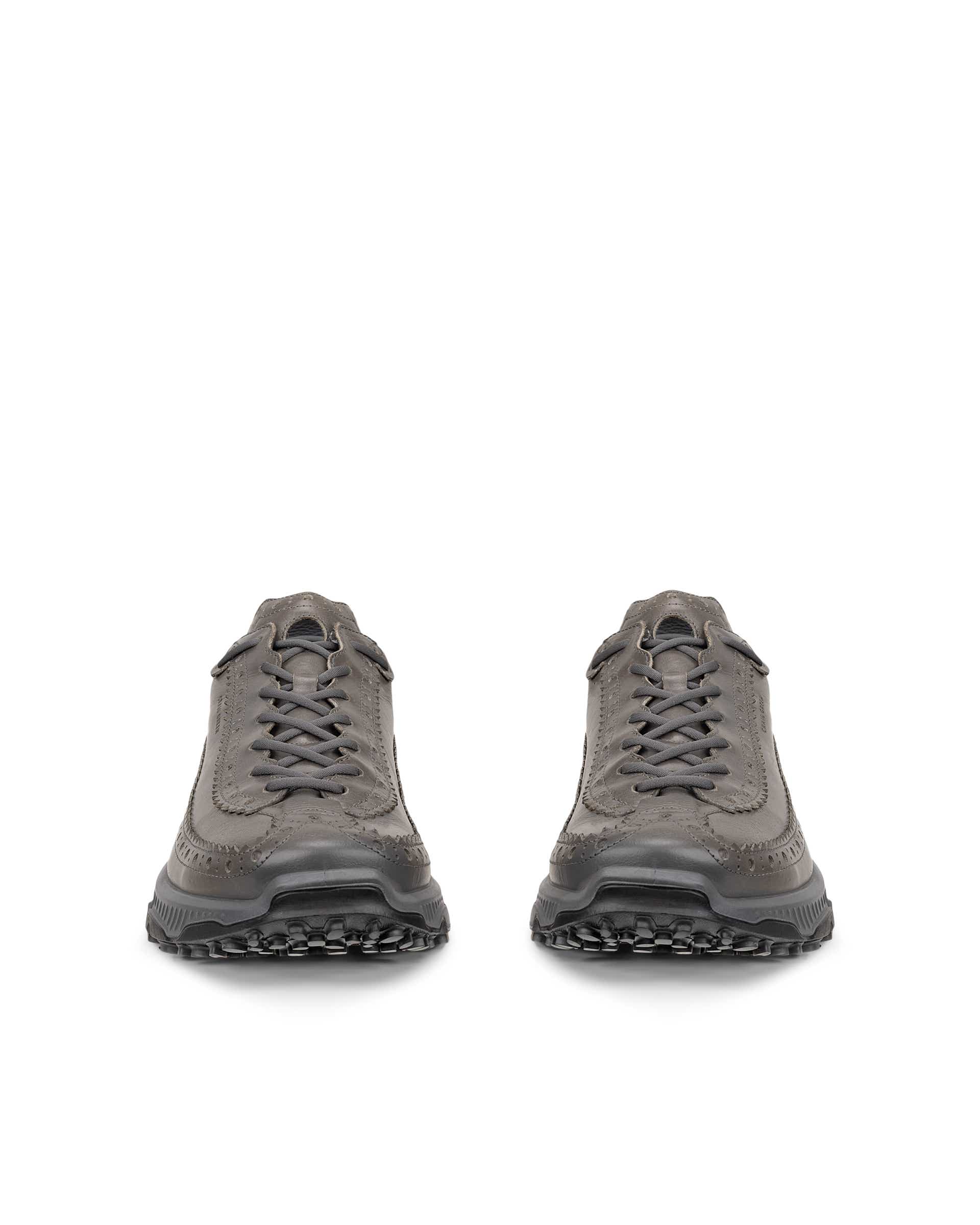 ECCO RECEPTOR XP MEN メンズ レザーシューズ - グレー - Front pair