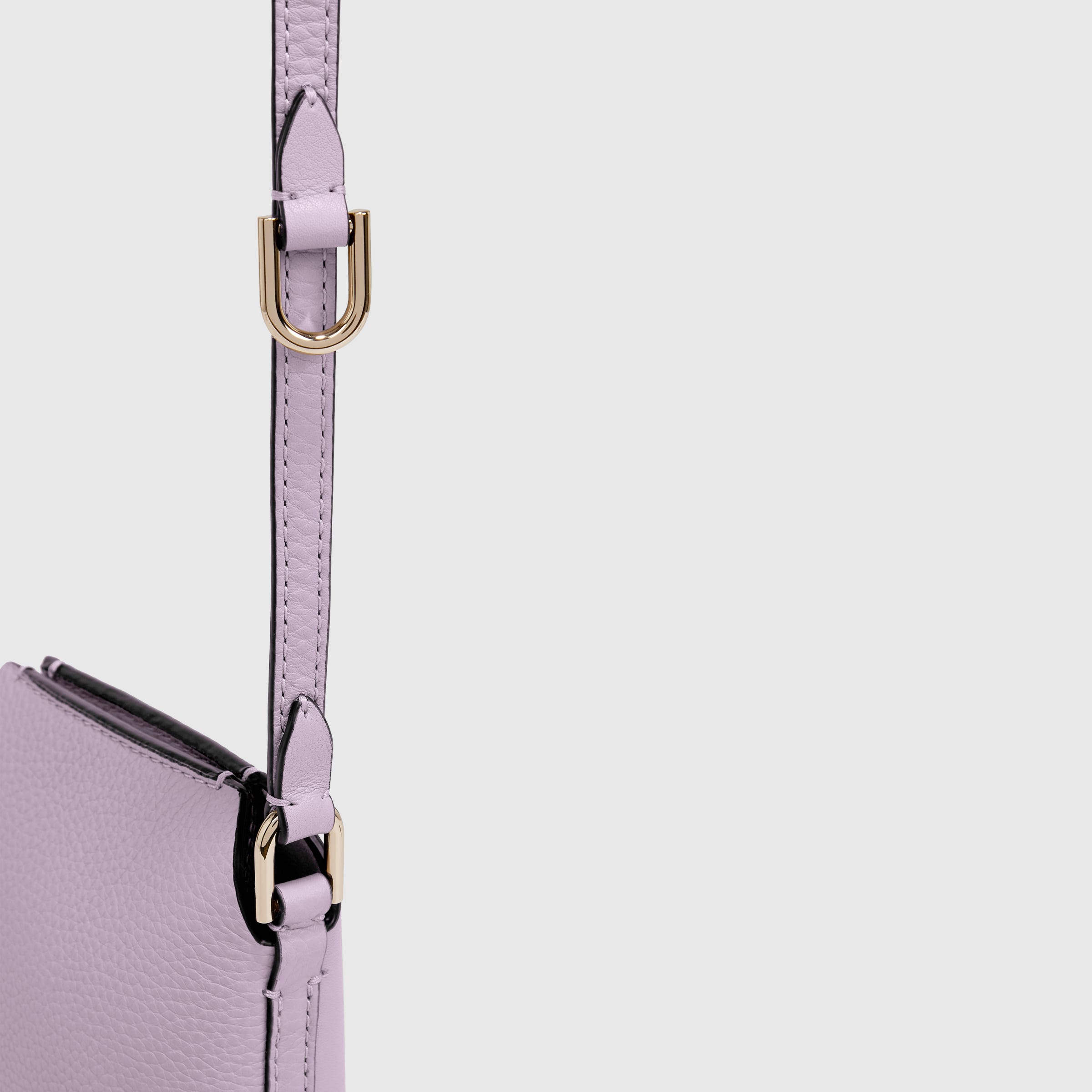 ECCO® Textureblock Pot Leather Crossbody Bag - Purple - Detail-1