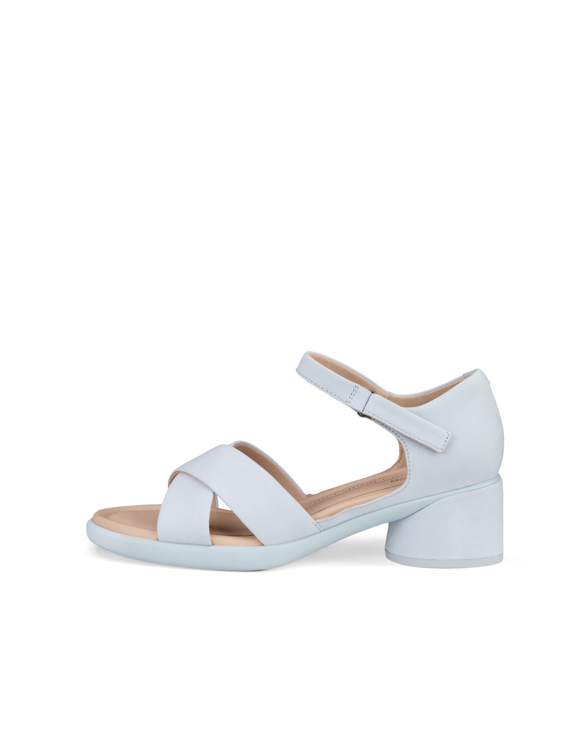 Sandalias de ante con tacón ECCO® Sculpted Sandal LX 35 para mujer - Azul - Outside