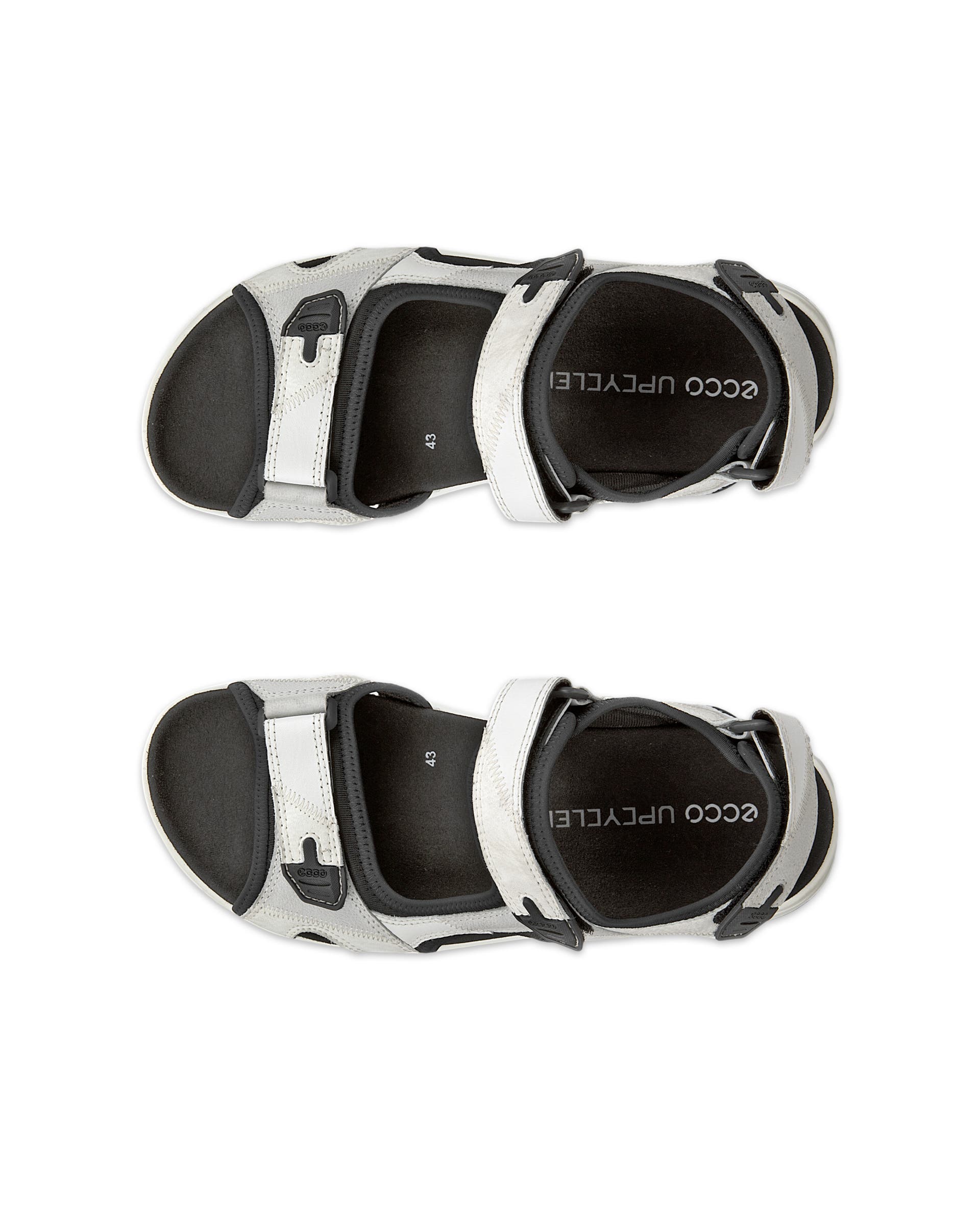 ECCO Offroad Upcycle メンズ レザーハイキングサンダル - マルチカラー - Top left pair