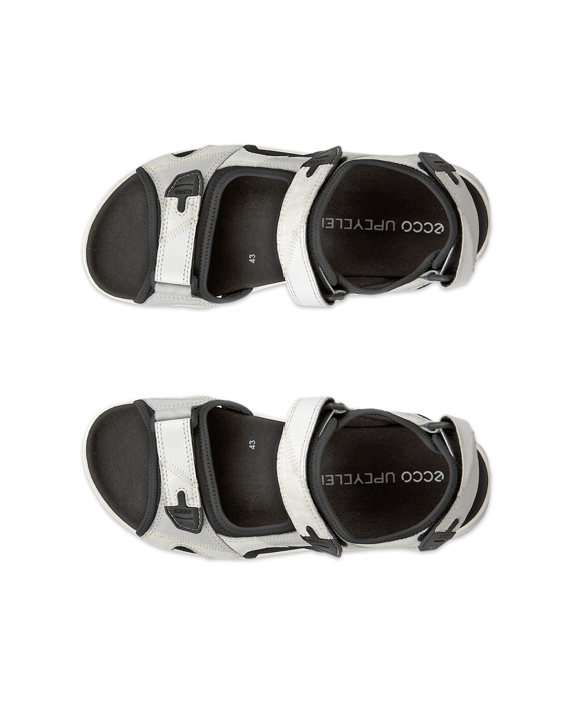 ECCO Offroad Upcycle メンズ レザーハイキングサンダル - マルチカラー - Top left pair