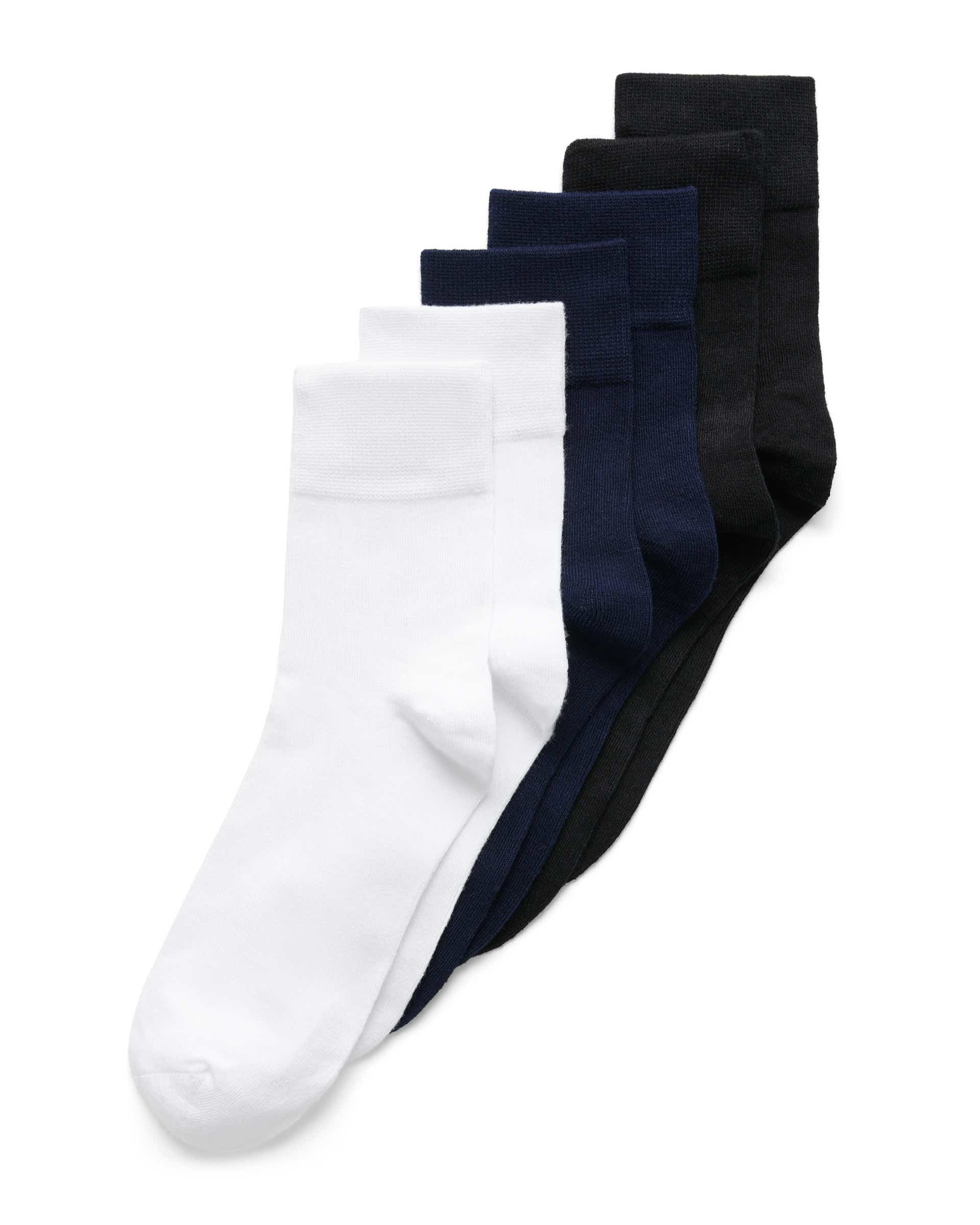 Unisex ECCO® Classic Soft Ankle Socks (3-Pack) - Multicolour - Main