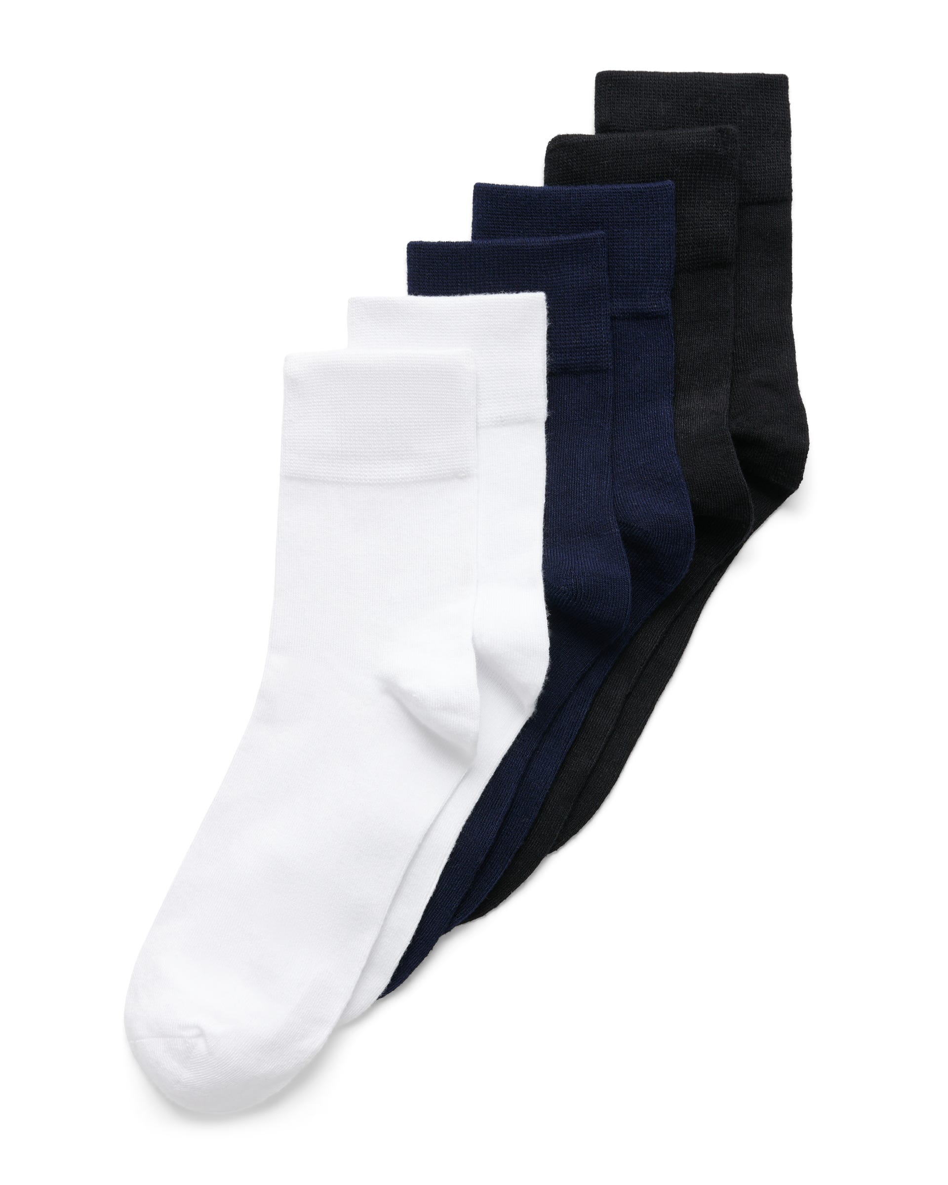 Unisex ECCO® Classic Soft Ankle Socks (3-Pack) - Multicolour - Main