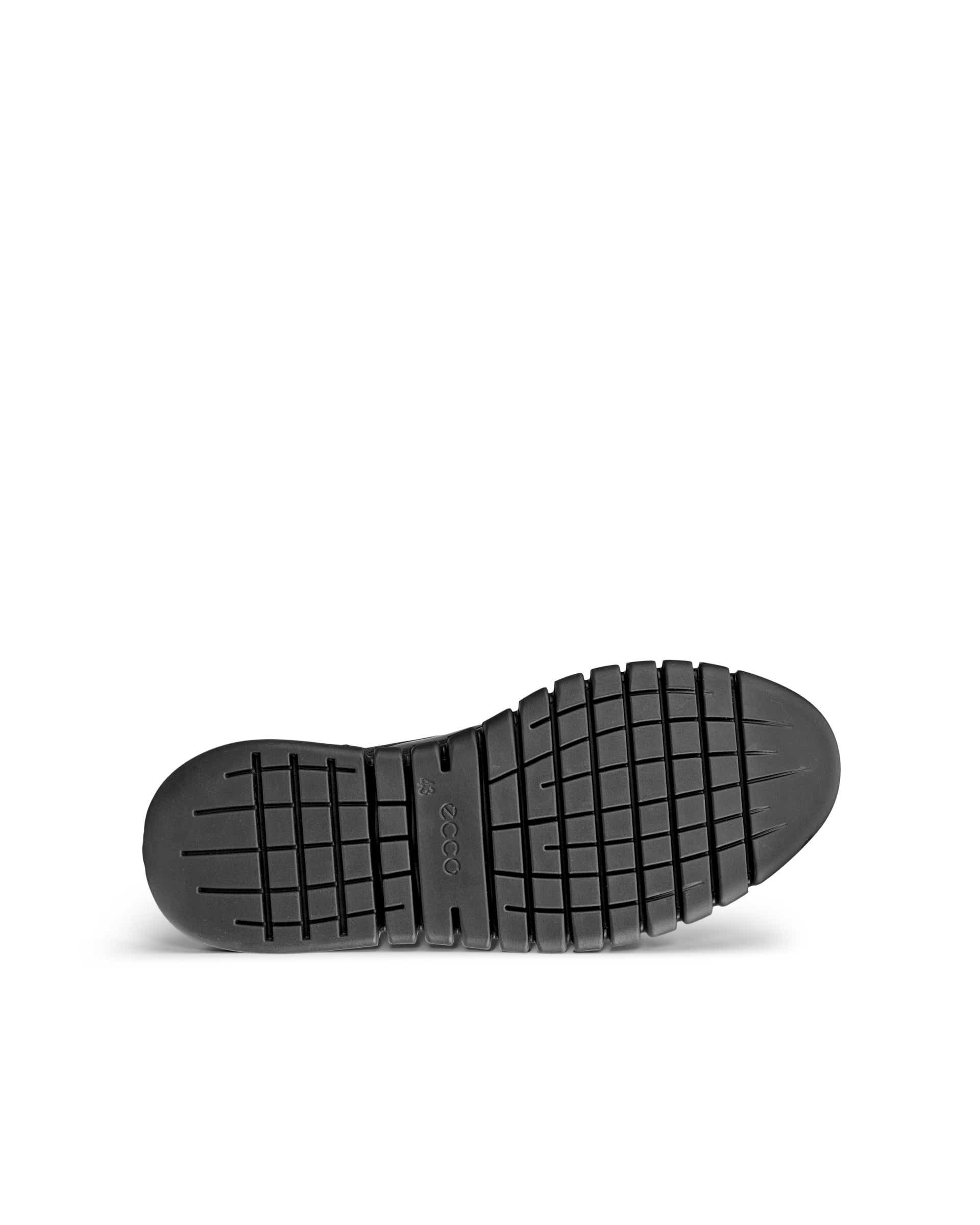 ECCO® Gruuv Studio chaussures sans lacet en cuir pour homme - Noir - Sole