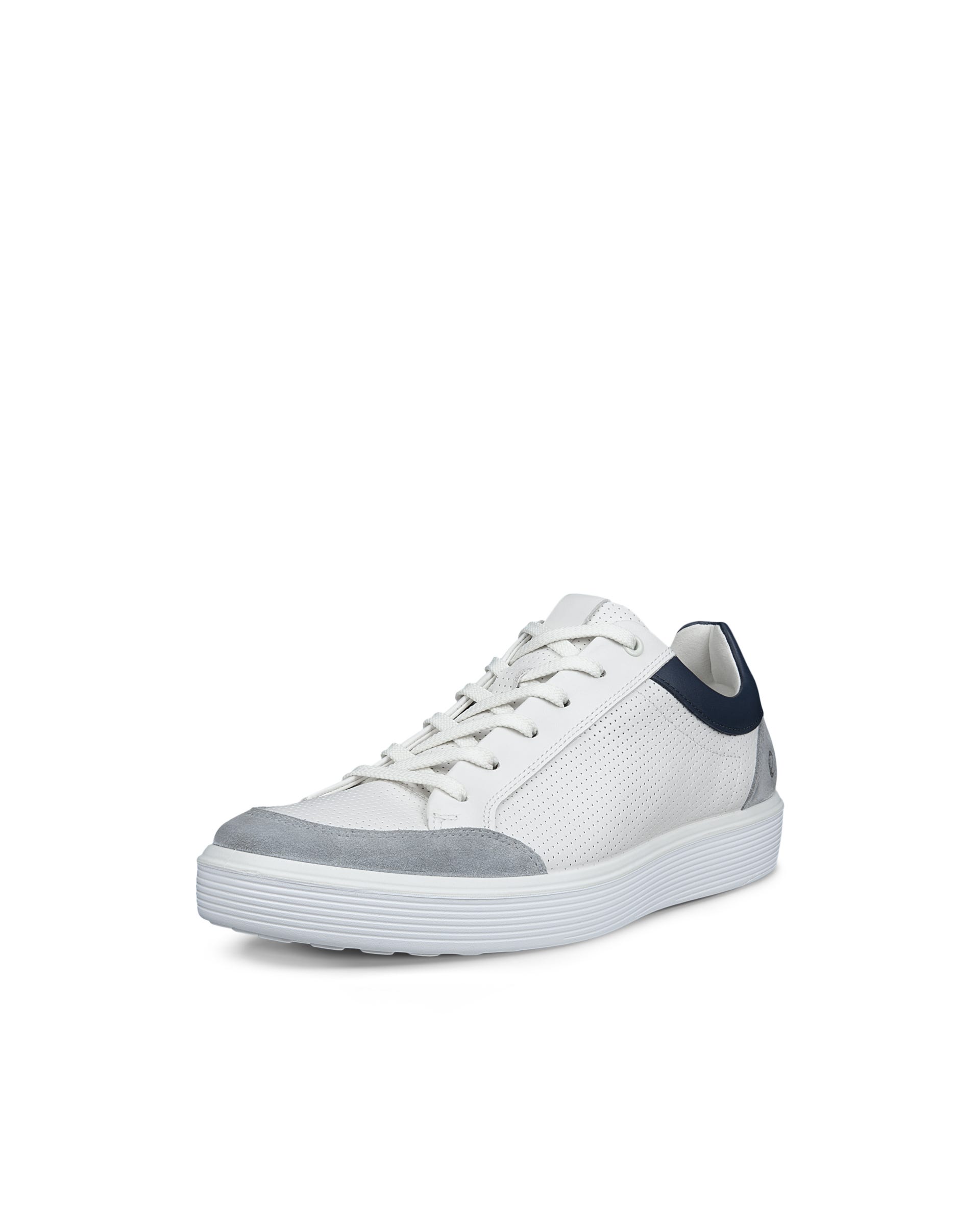 Men's ECCO® Soft 60 Leather Sneaker - White - Main