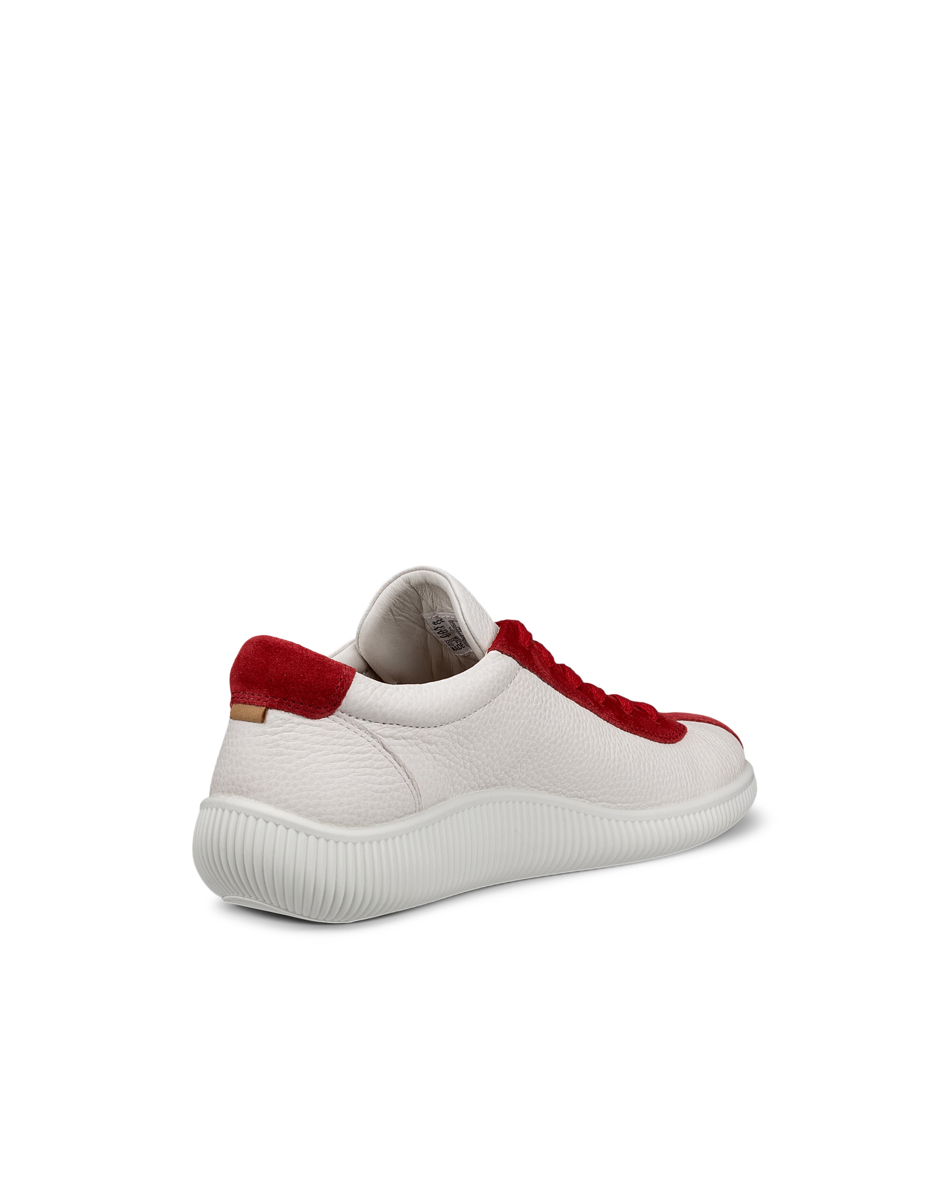 Women's ECCO® Soft Zero Leather Sneaker - Red - Back