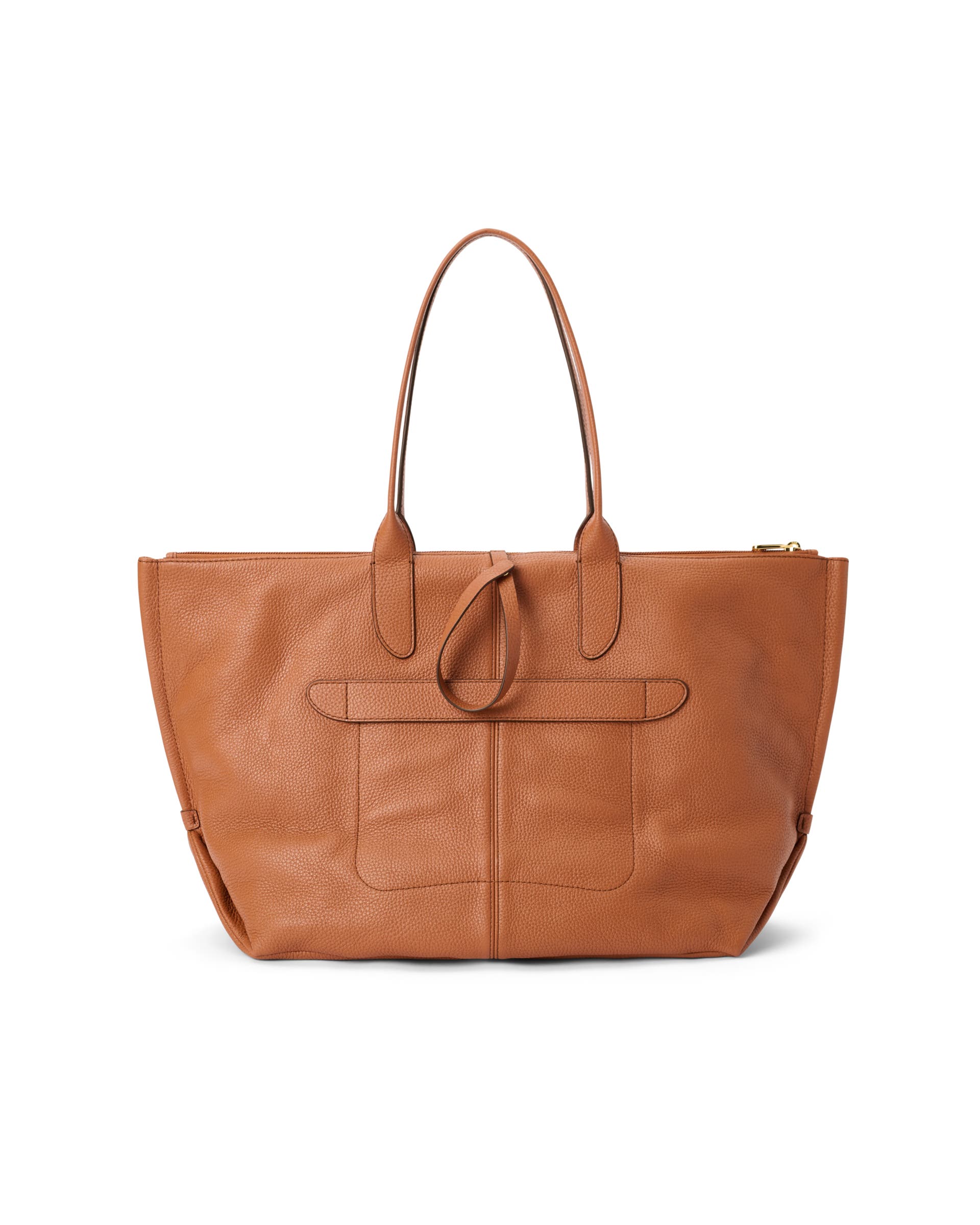 Skórzana torba shopper ECCO® Tote - Brązowy - Back