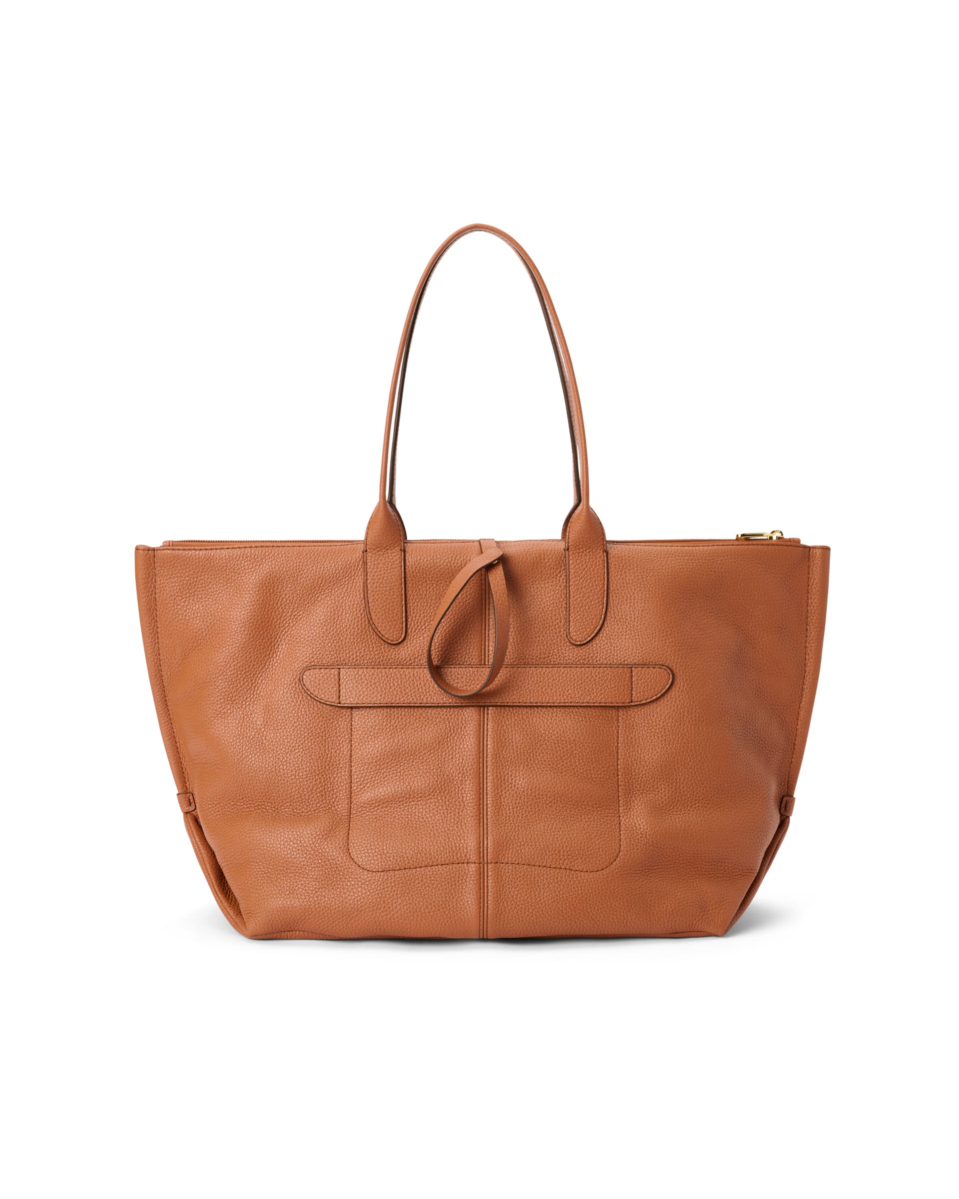 Skórzana torba shopper ECCO® Tote - Brązowy - Back