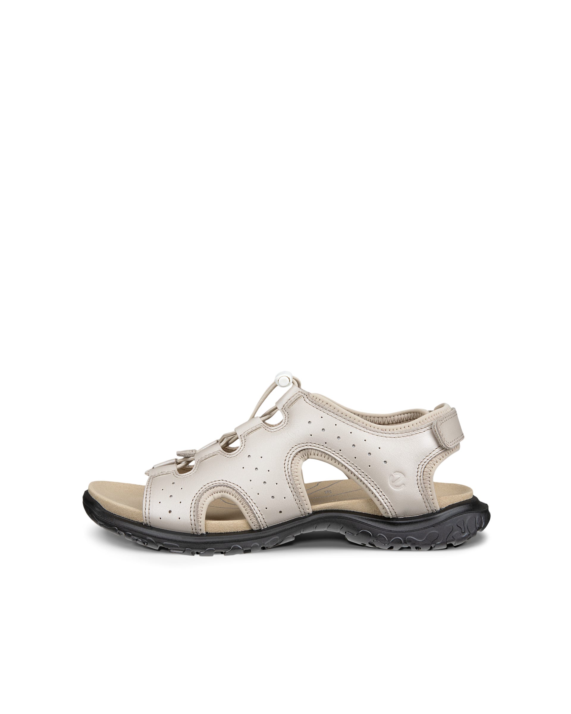 Women's ECCO® Offroad Roam Leather Fisherman Sandal - Gold - Outside