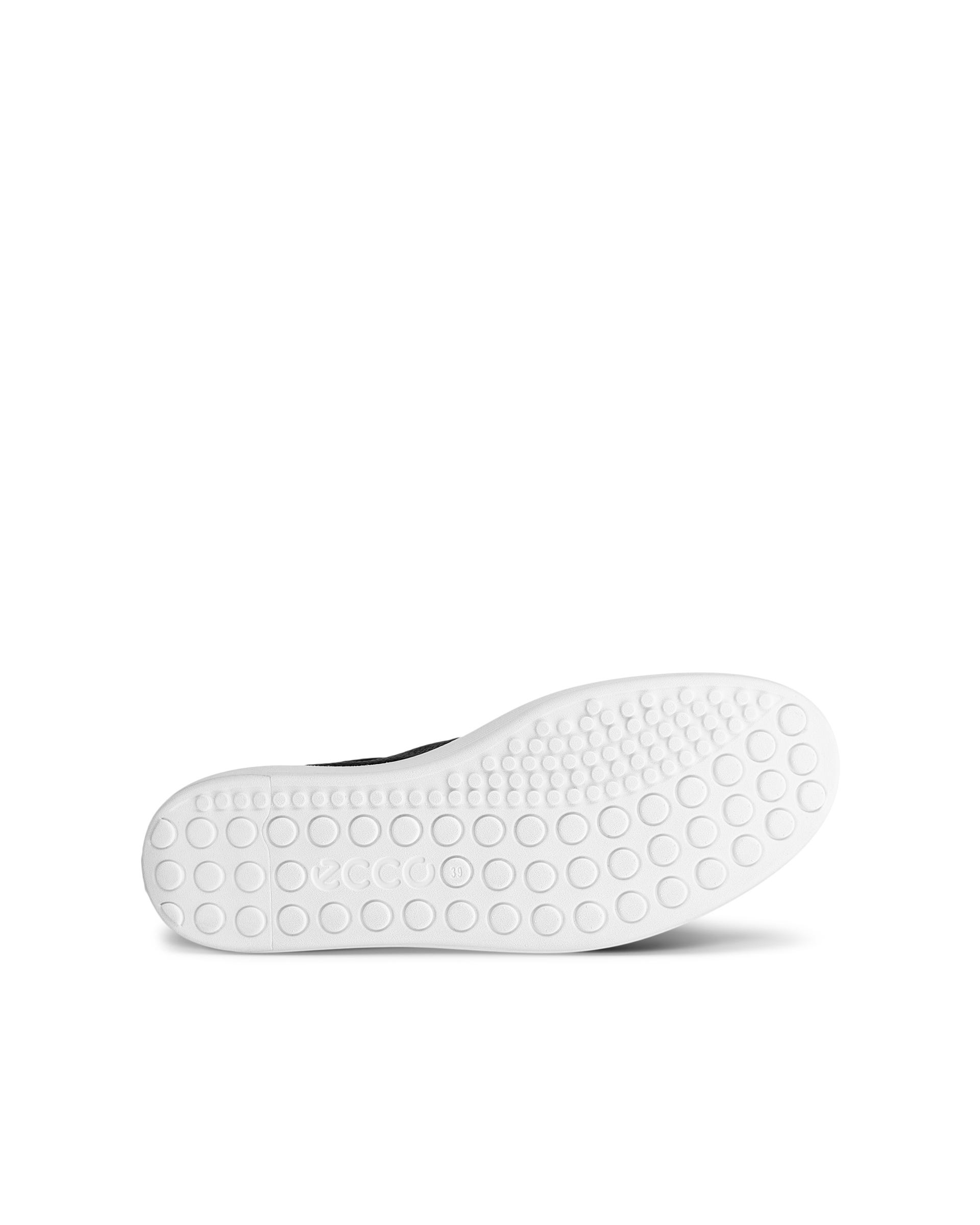 ECCO® Soft 60 ženske kožne tenisice - Crna - Sole