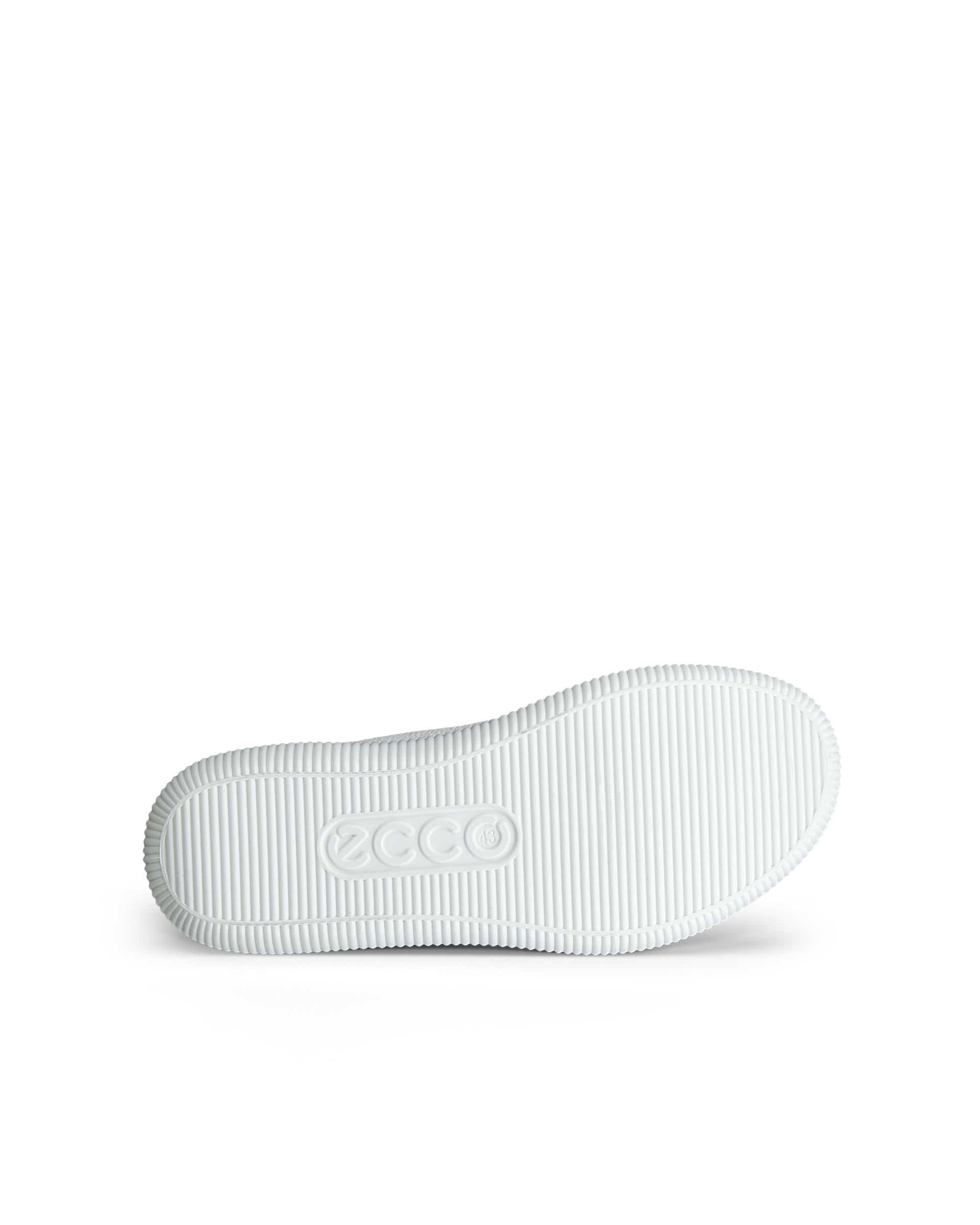 ECCO soft zero MEN メンズ レザースニーカー - ホワイト - Sole