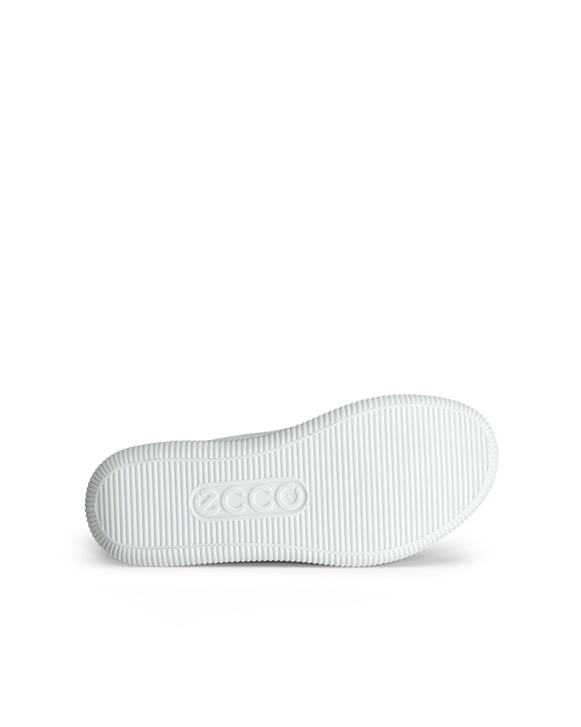 ECCO soft zero MEN メンズ レザースニーカー - ホワイト - Sole