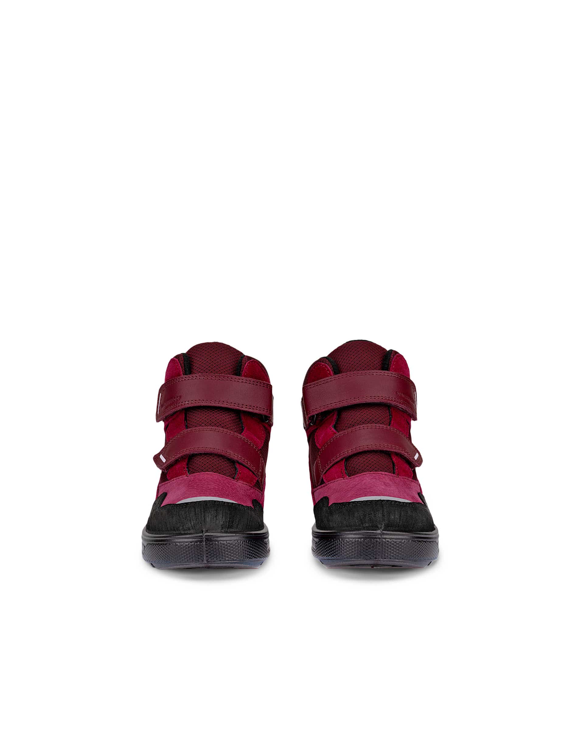 ECCO® URBAN SNOWBOARDER dječje vodootporne zimske platnene čizme - Crvena - Front pair
