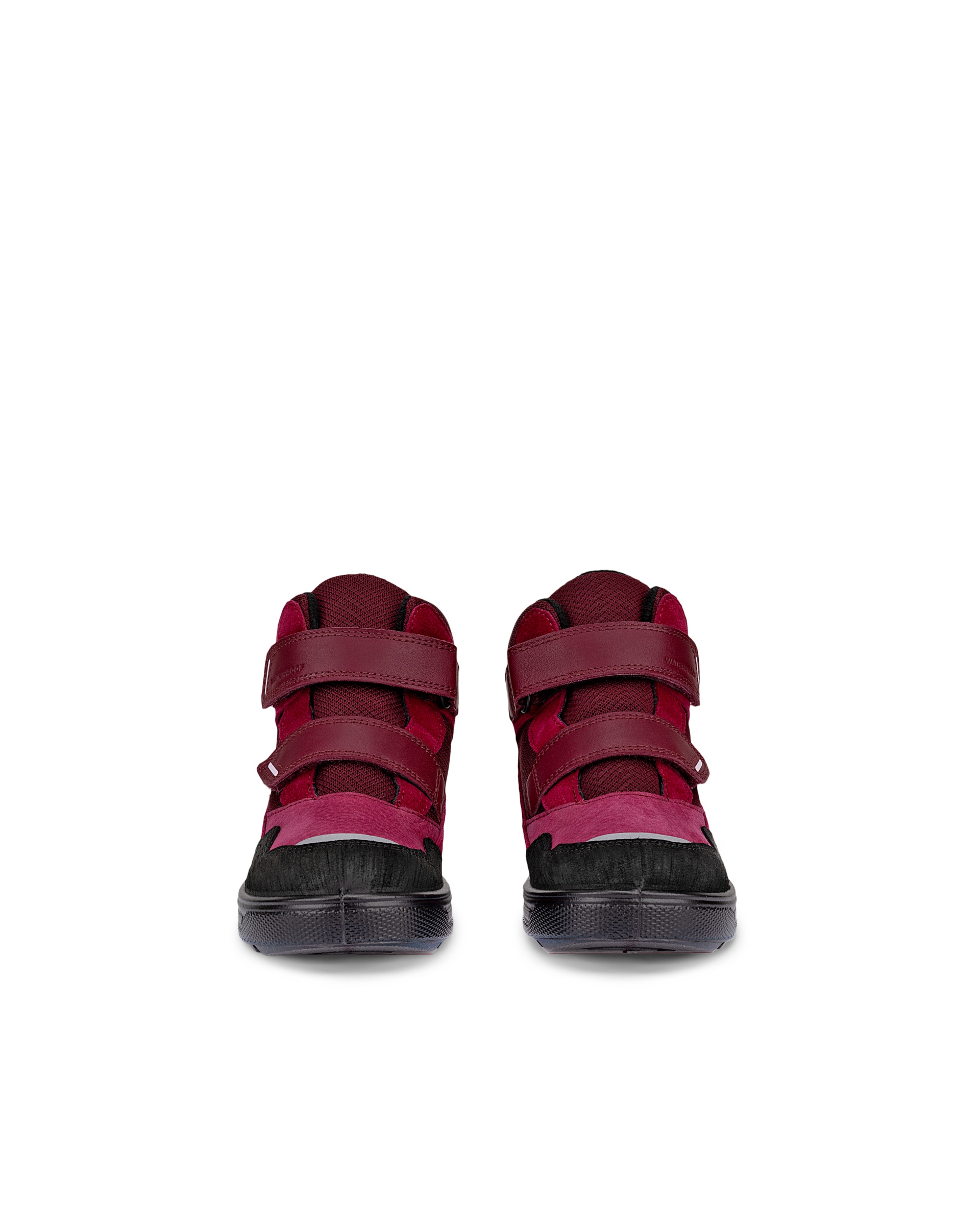 ECCO® URBAN SNOWBOARDER dječje vodootporne zimske platnene čizme - Crvena - Front pair