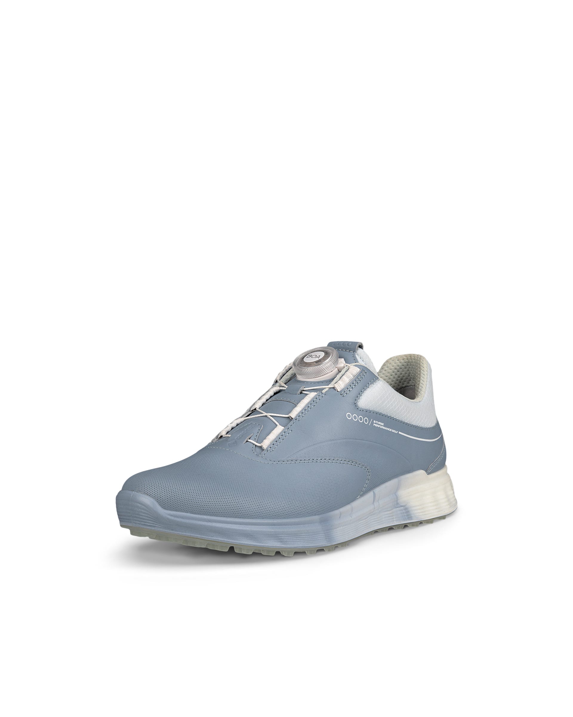 ECCO Golf S Three BOA ウィメンズ レザーGore-Texゴルフシューズ | ブルー