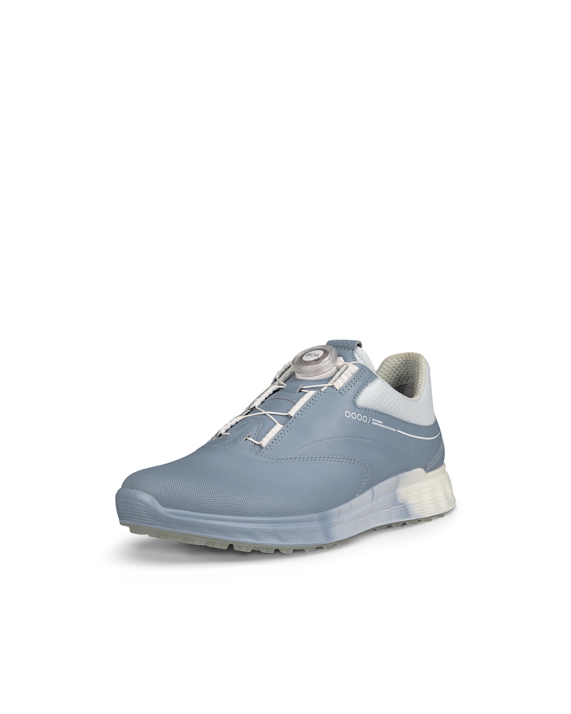 ECCO Golf S Three BOA ウィメンズ レザーGore-Texゴルフシューズ - ブルー - Main