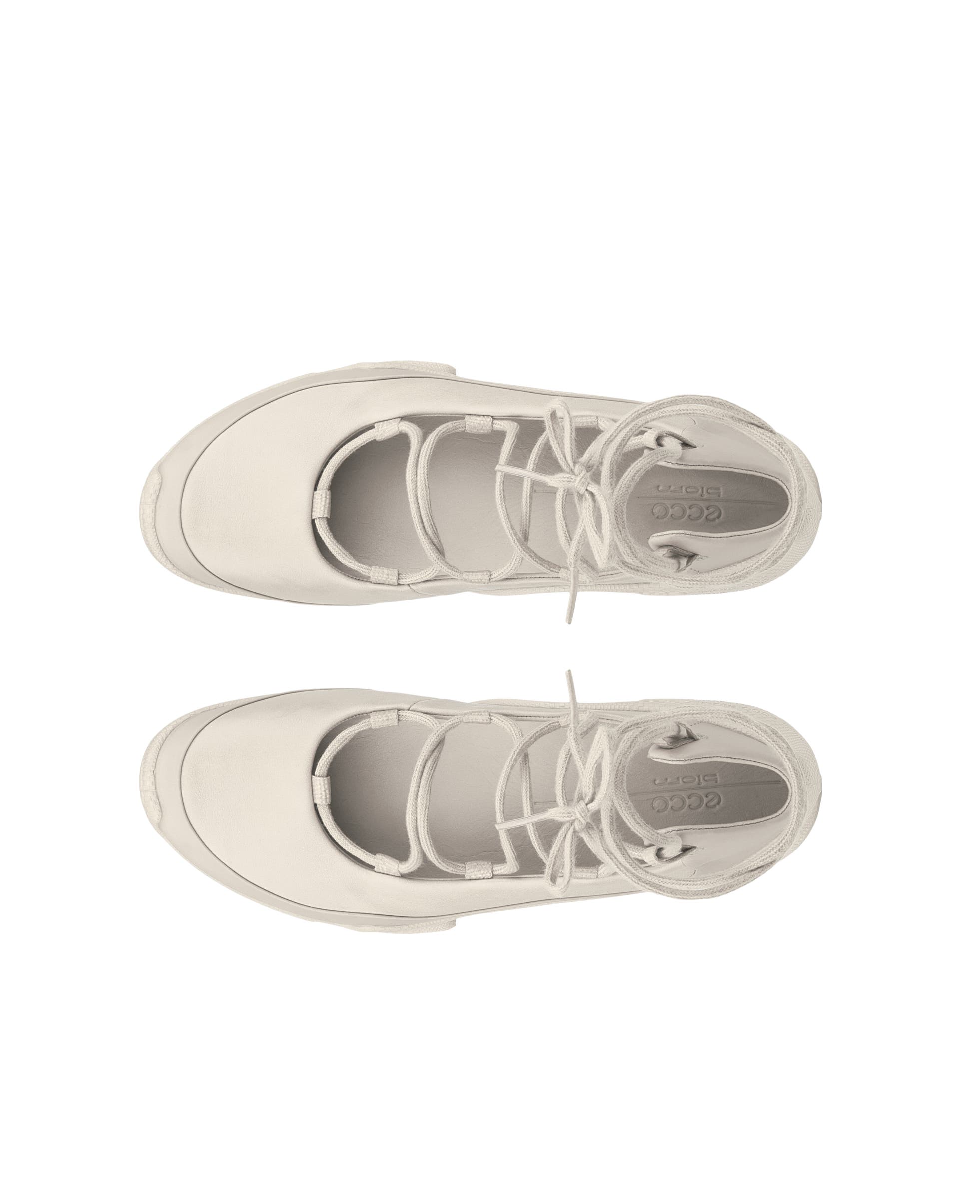 ECCO® BIOM C-Trail Damen Ledersneaker - Beige - Top left pair