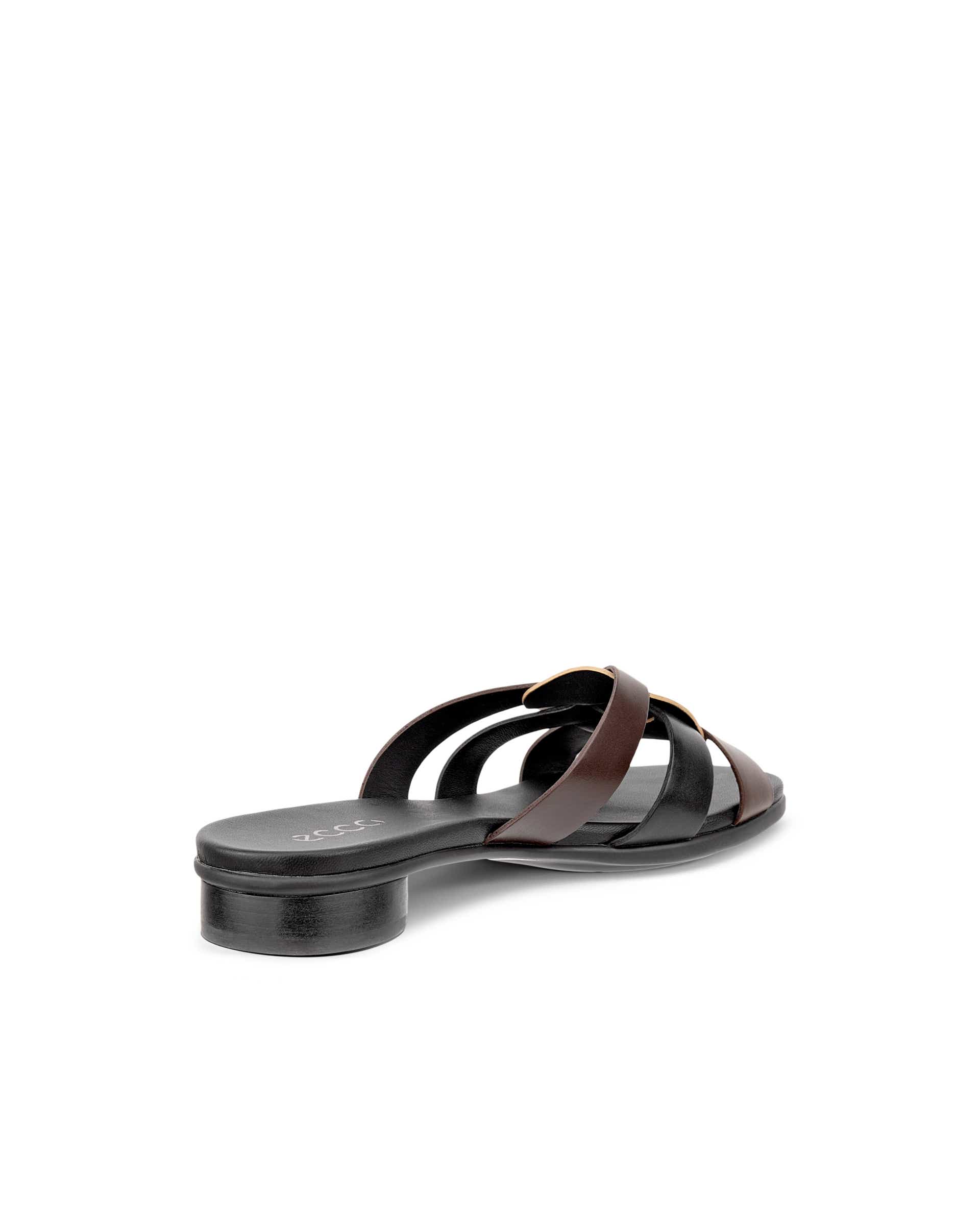 Dámské kožené pantofle s překříženým páskem ECCO® SCULPTED ALBA 25 - Vícebarevná - Back