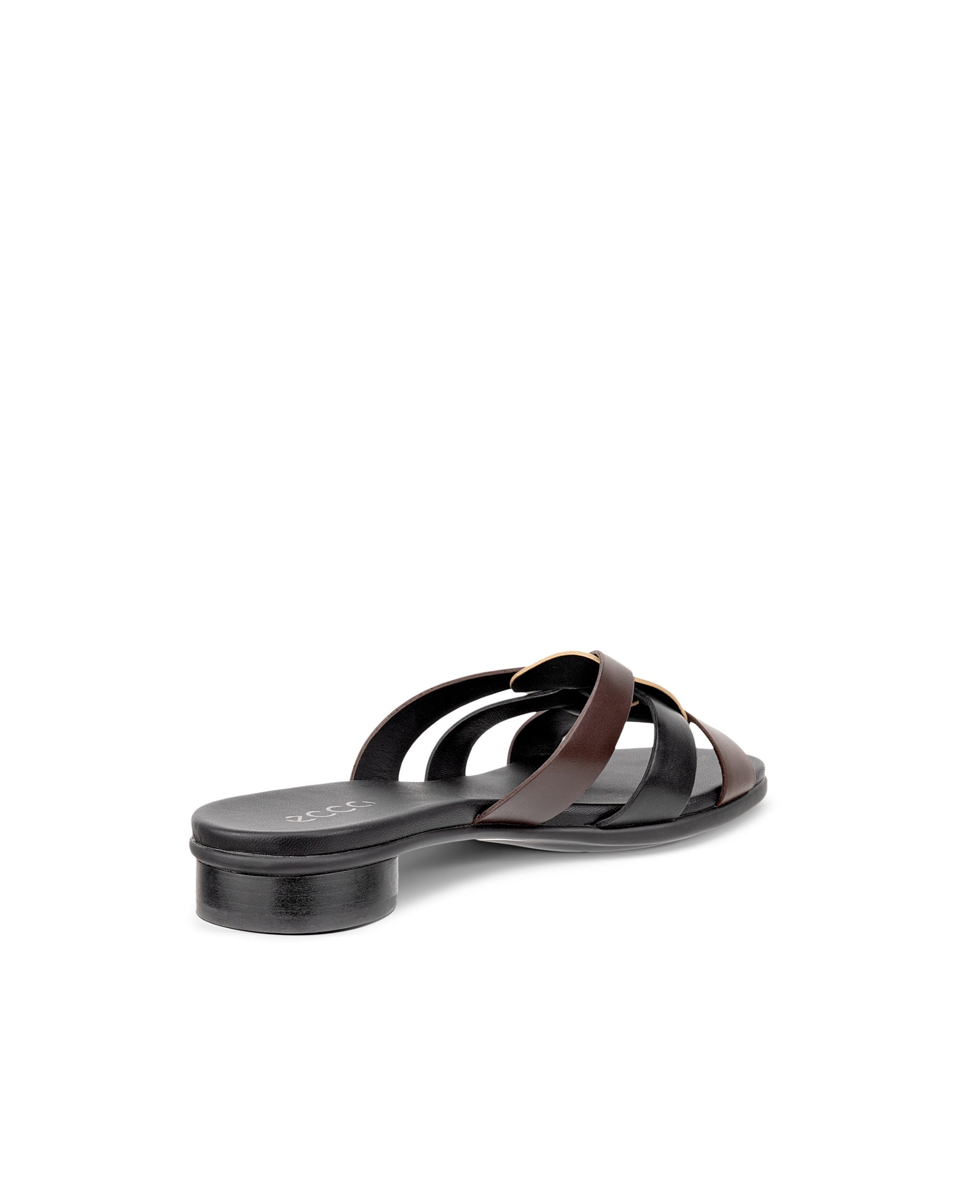 Dámské kožené pantofle s překříženým páskem ECCO® SCULPTED ALBA 25 - Vícebarevná - Back