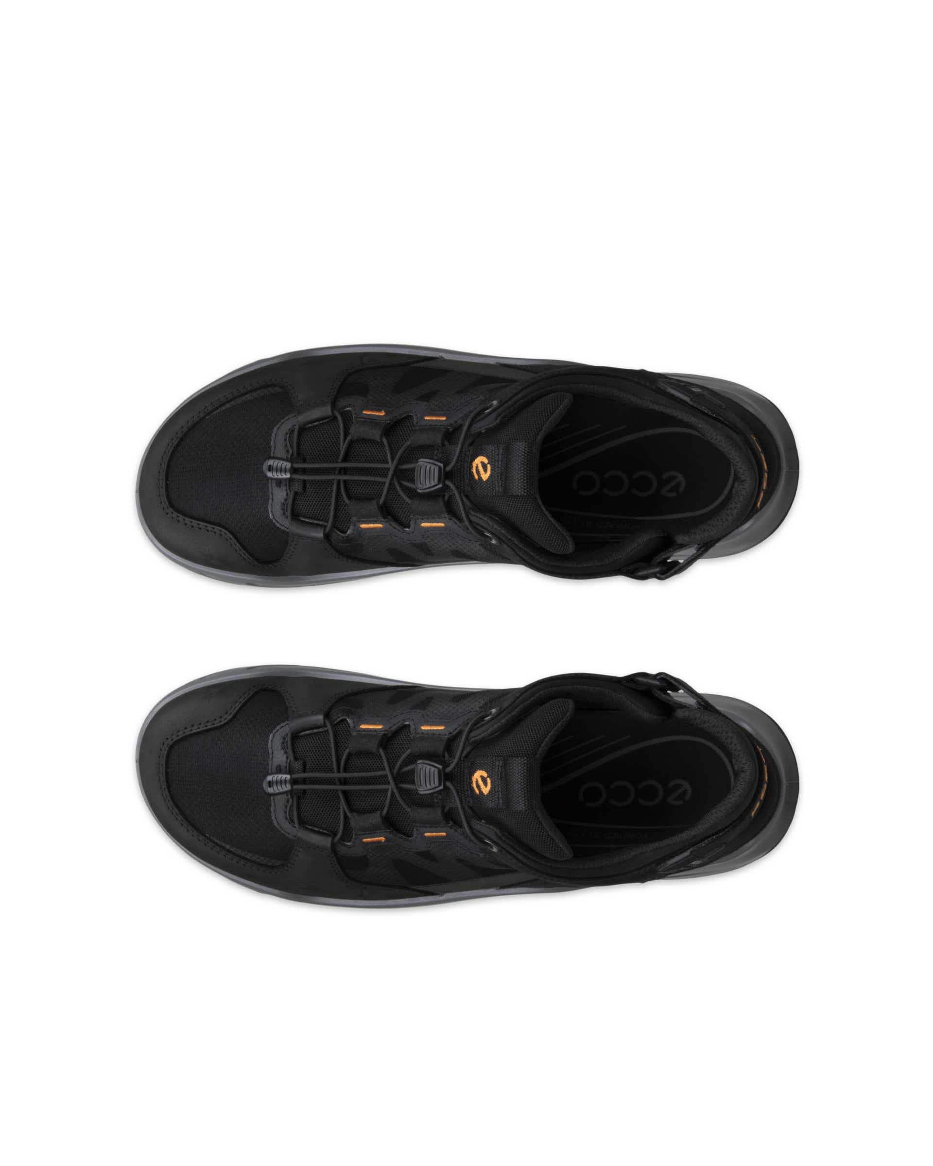 ECCO OFFROAD MEN メンズ レザーサンダル - ブラック - Top left pair