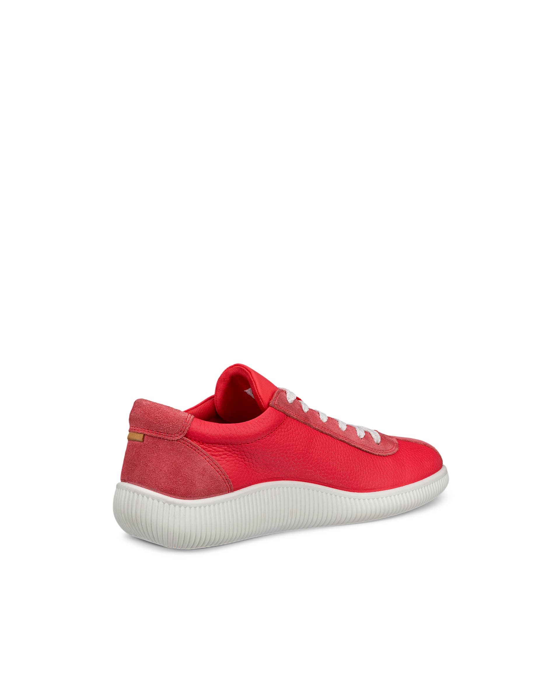 Women's ECCO® Soft Zero Leather Sneaker - Red - Back