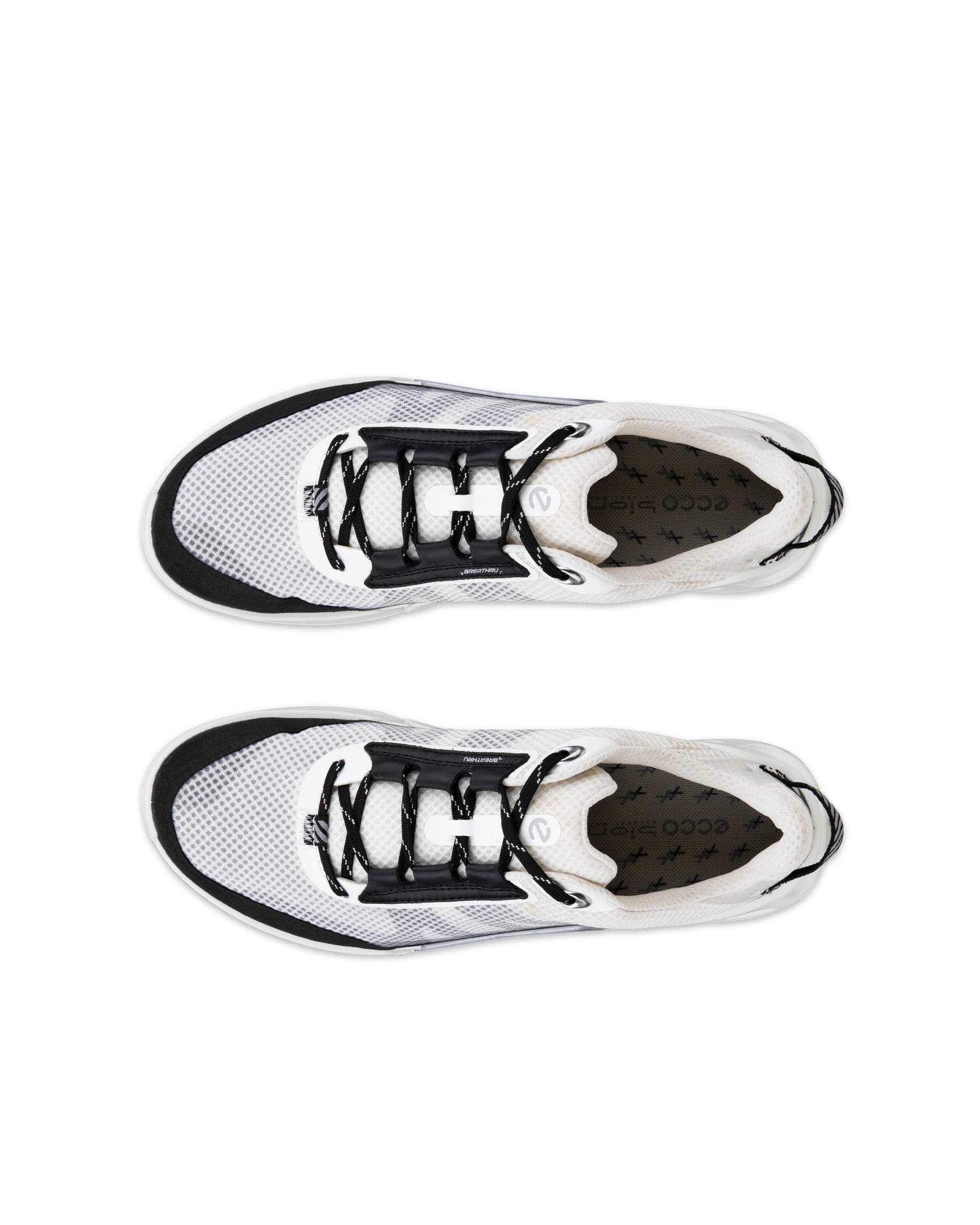 Women's ECCO® BIOM 2.1 X Mountain Textile Hiking Sneaker - White - Top left pair