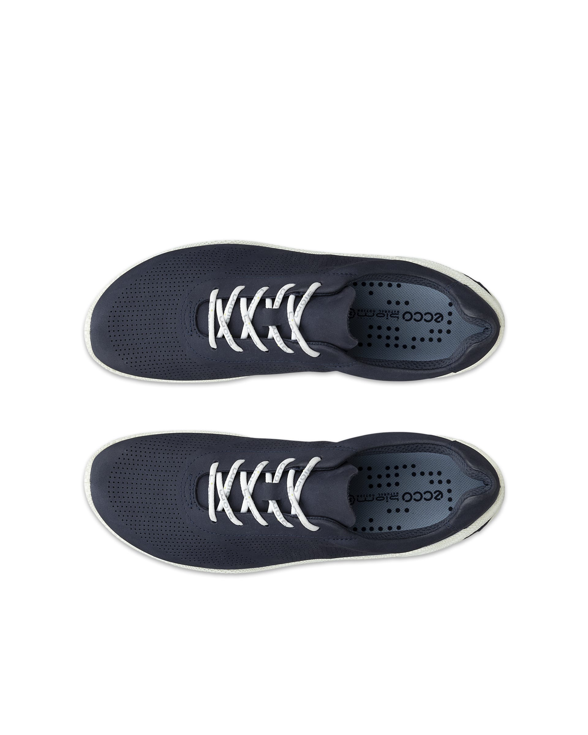 Sapatos atacadores nobuck mulher ECCO® BIOM LITE - Azul - Top left pair