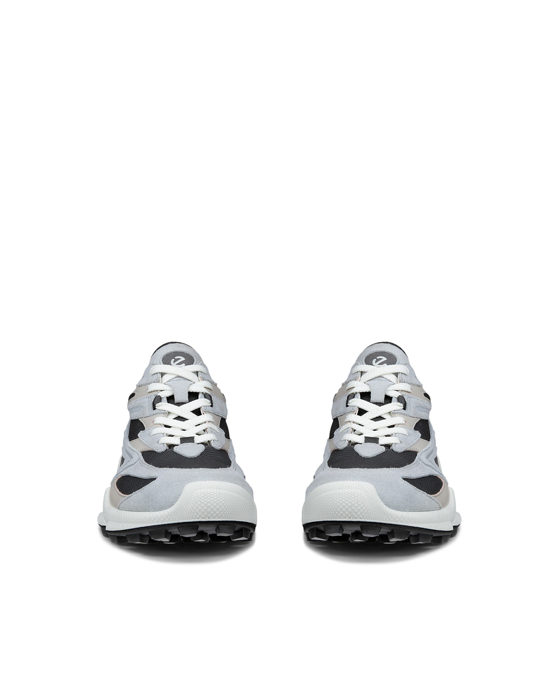 Męskie zamszowe sneakersy ECCO® BIOM C-TRAIL - Szary - Front pair