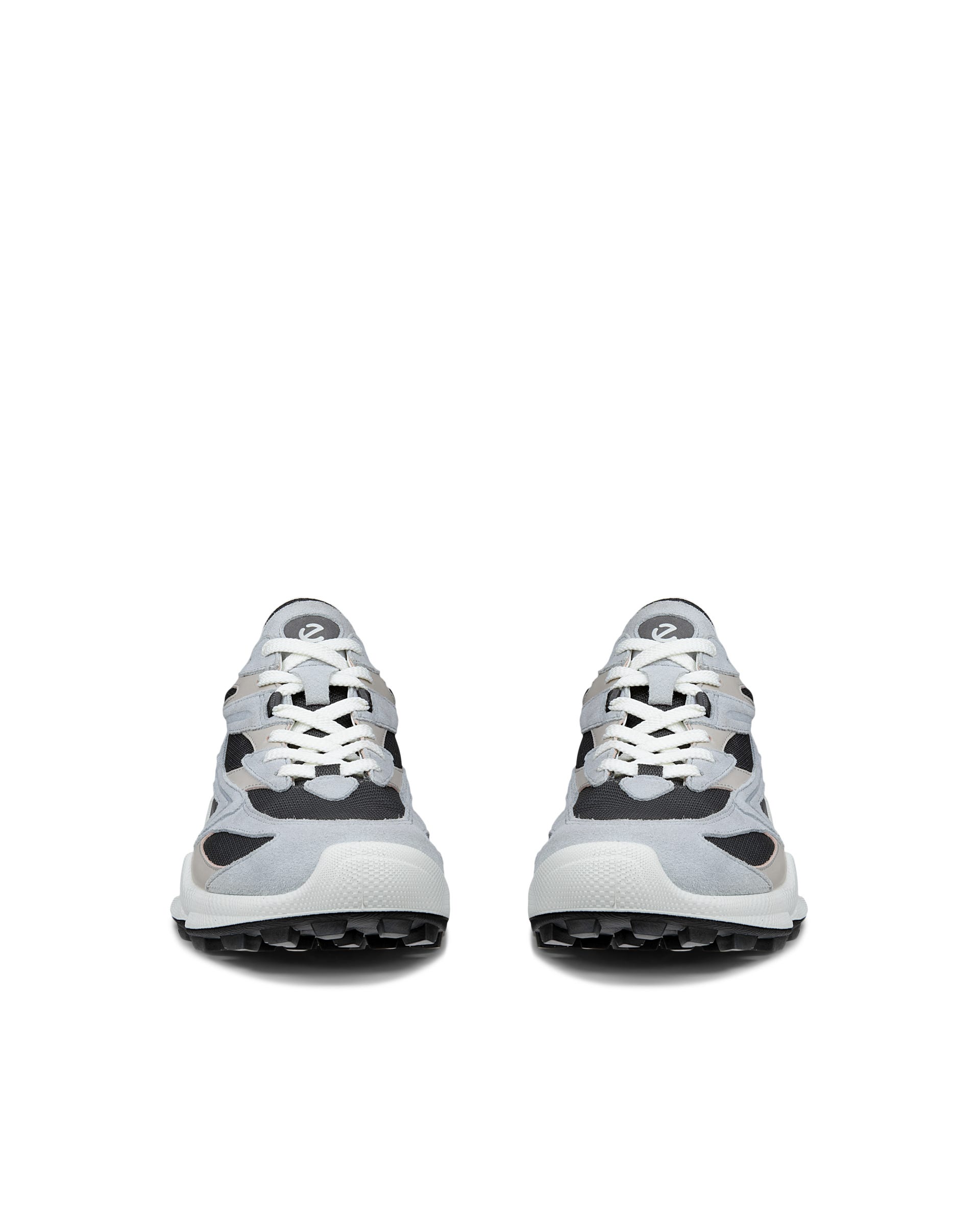 Męskie zamszowe sneakersy ECCO® BIOM C-TRAIL - Szary - Front pair