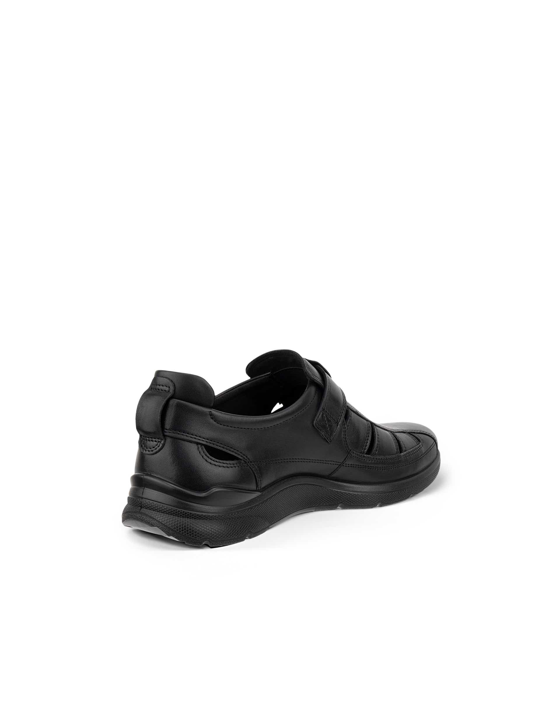 ECCO® IRVING heren leren Fisherman sandaal - Zwart - Back