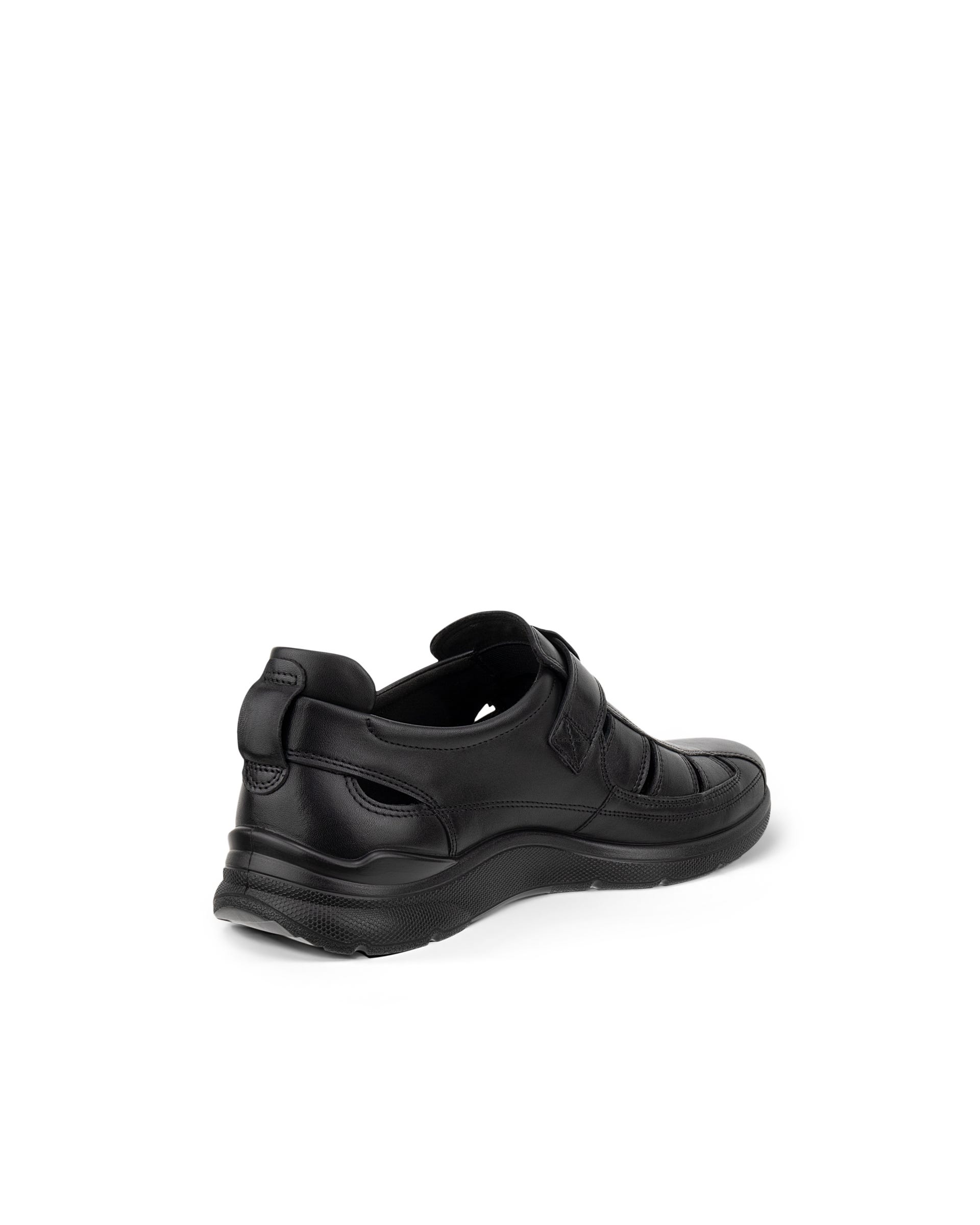 ECCO® IRVING heren leren Fisherman sandaal - Zwart - Back