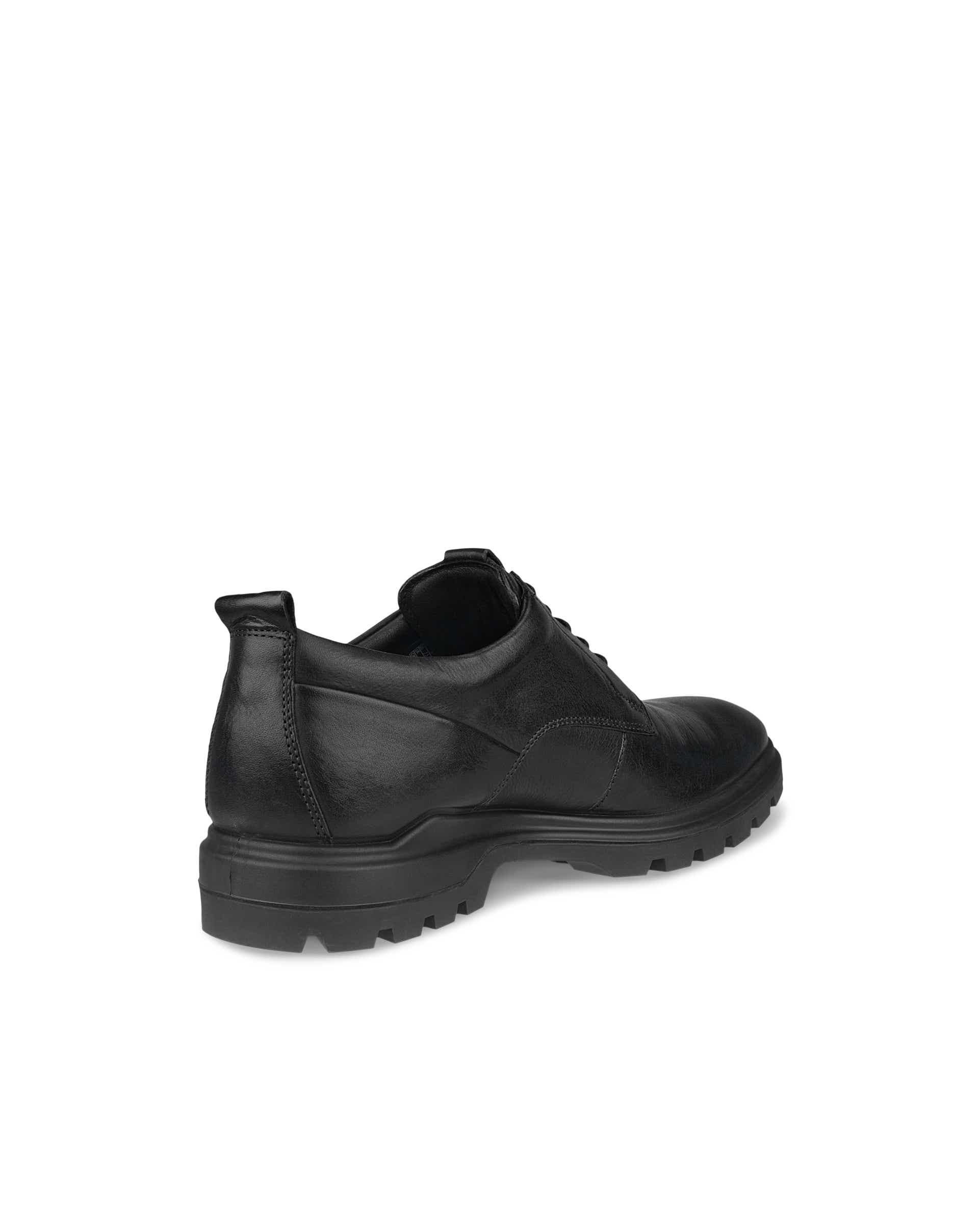 Men's ECCO® Citytray Avant Leather Derby Shoe - Black - Back