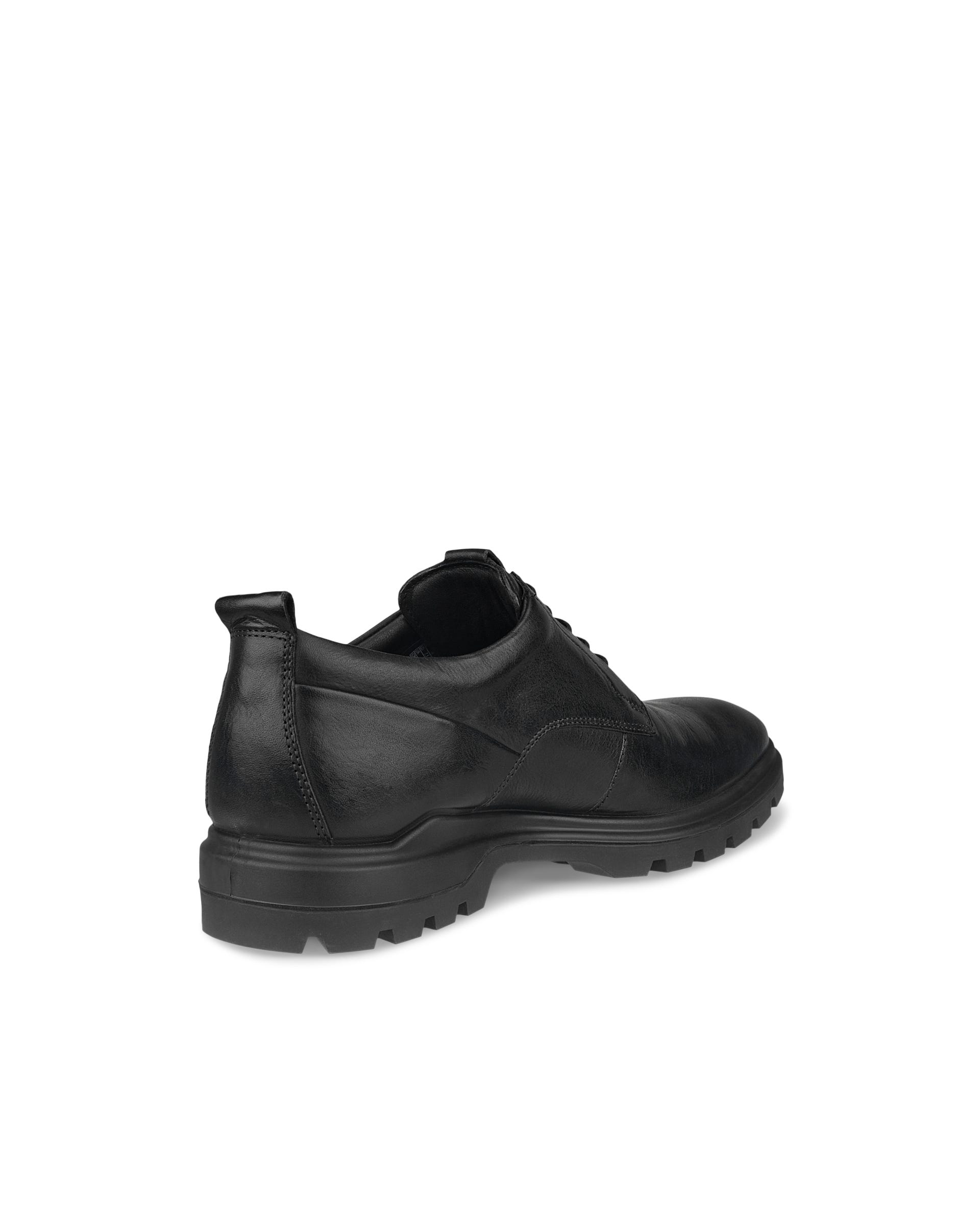 Men's ECCO® Citytray Avant Leather Derby Shoe - Black - Back