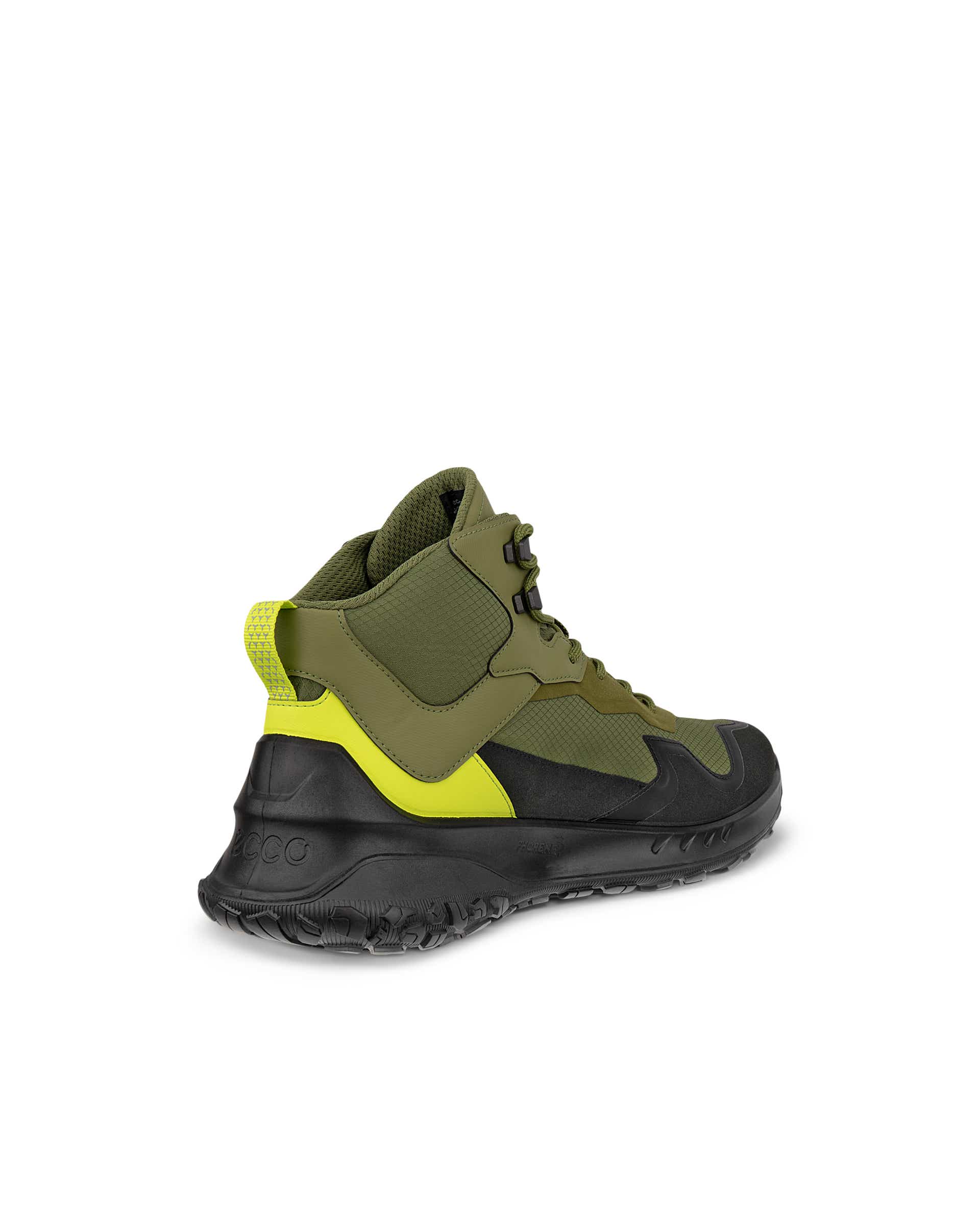 ECCO® SP.1 Lite baskets en cuir Gore-Tex à scratch pour enfant - Vert - Back