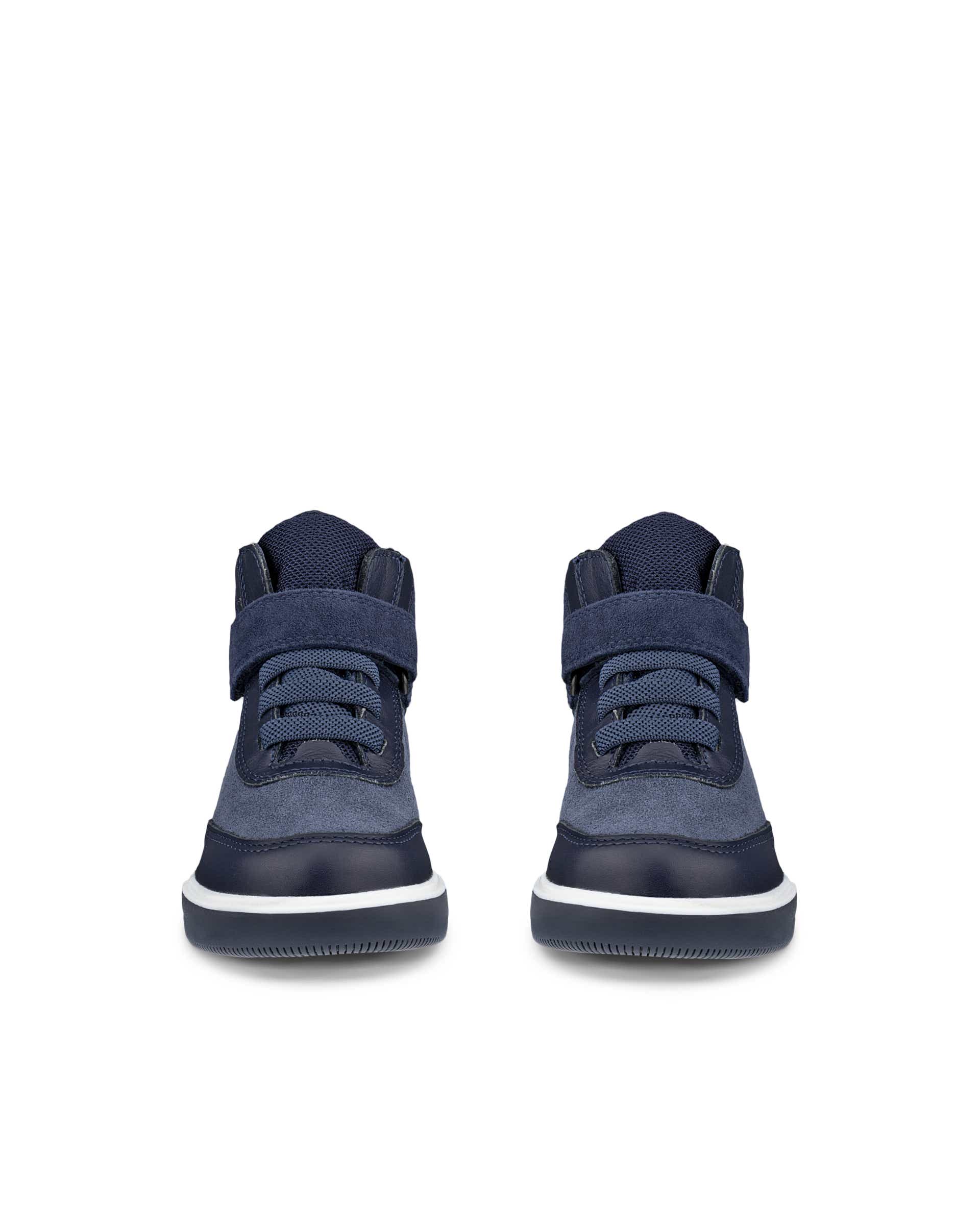 ECCO® STREET COURT K Höga skinnsneakers barn - Blå - Front pair