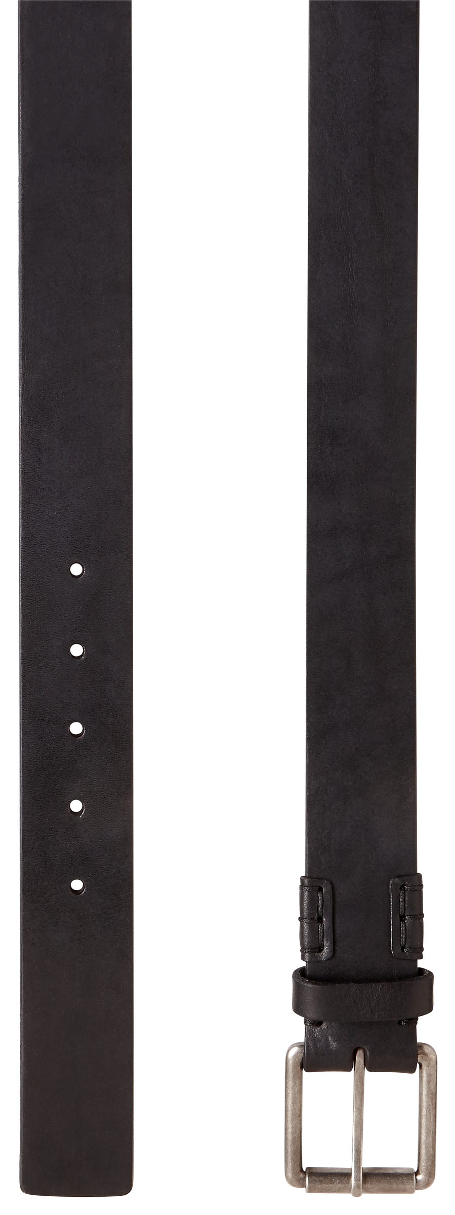 Men's ECCO® Villum Casual Leather Belt - Black - Detail-1