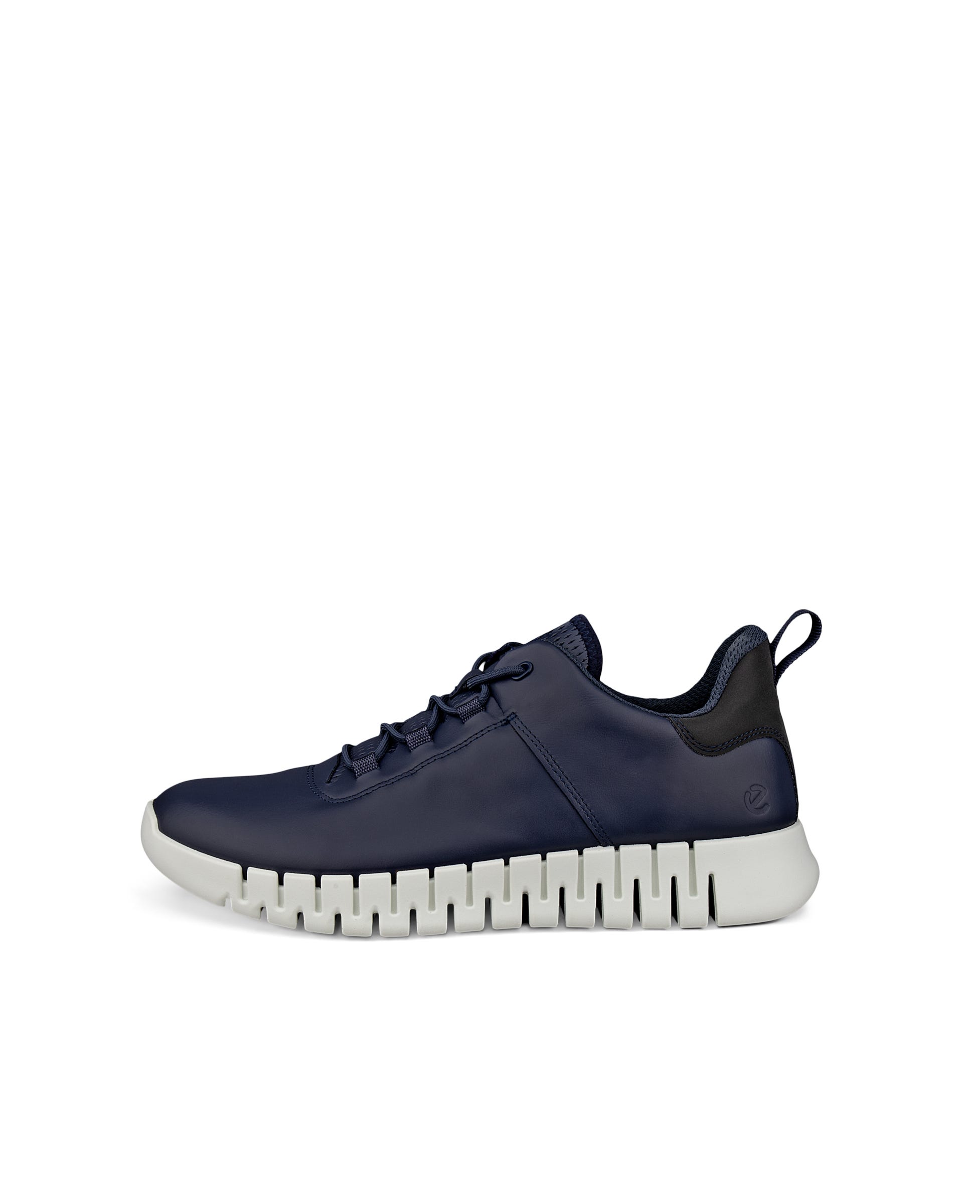 ECCO® Gruuv baskets en cuir pour homme - Bleu - Outside