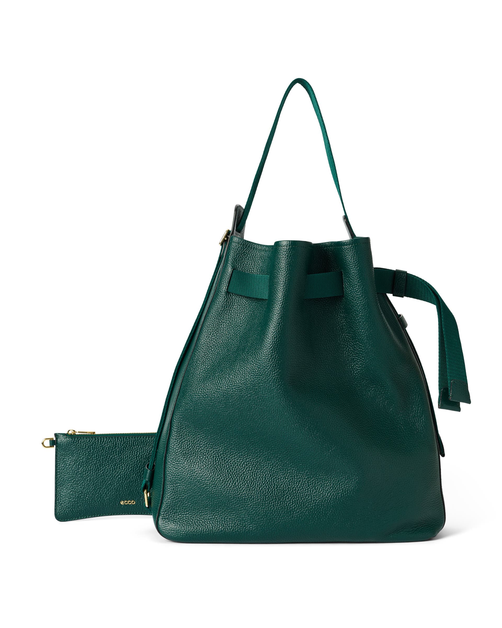 ECCO® Sail Leather Hobo Bag - Green - Main