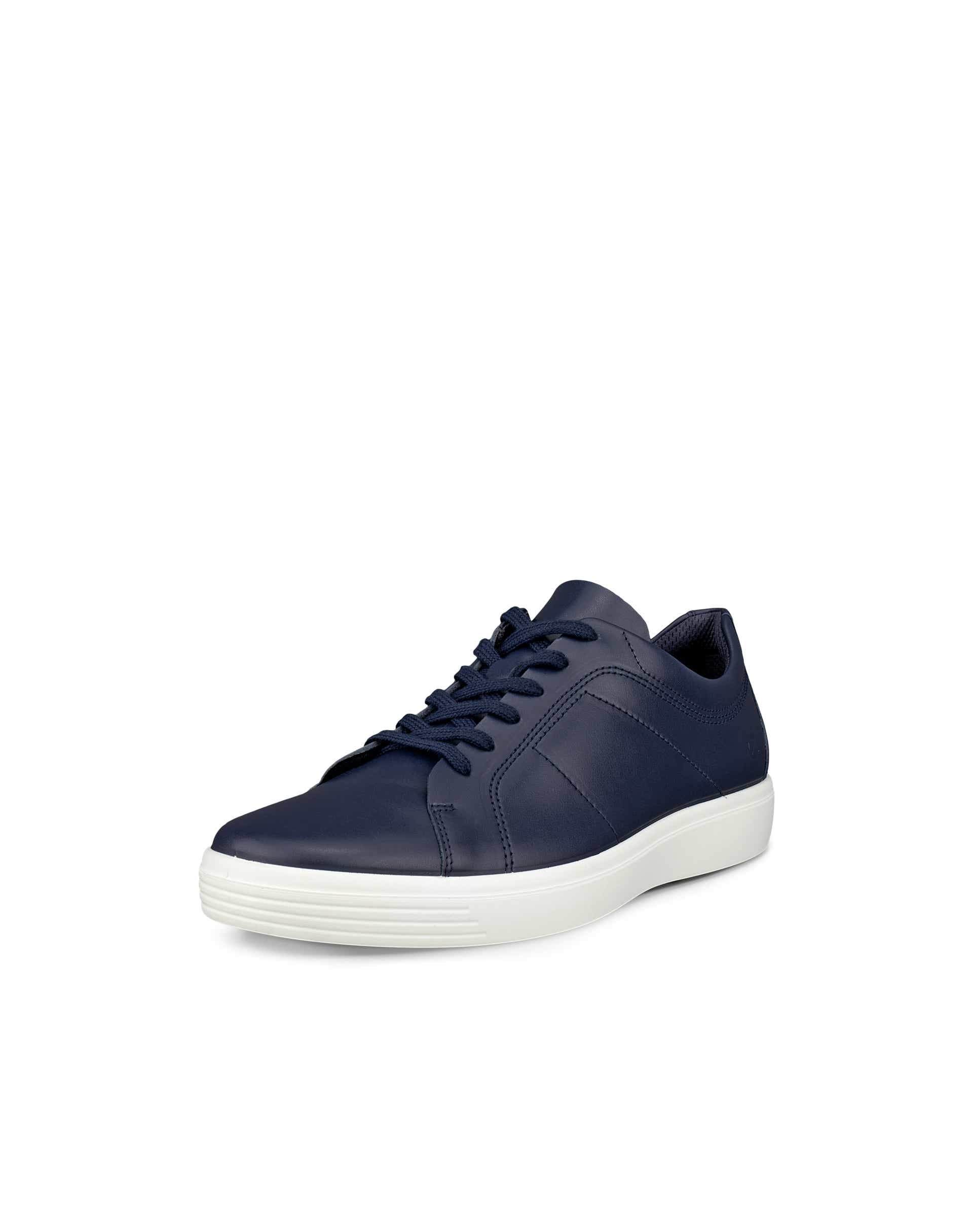 Zapatillas de piel ECCO® CLASSIC SNEAKER para hombre - Azul - Main