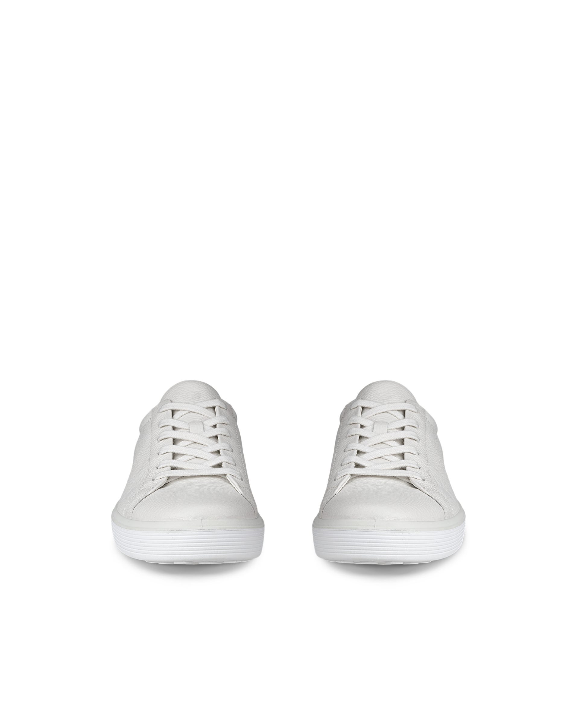 ECCO® Soft 60 Heren leren sneaker - Wit - Front pair
