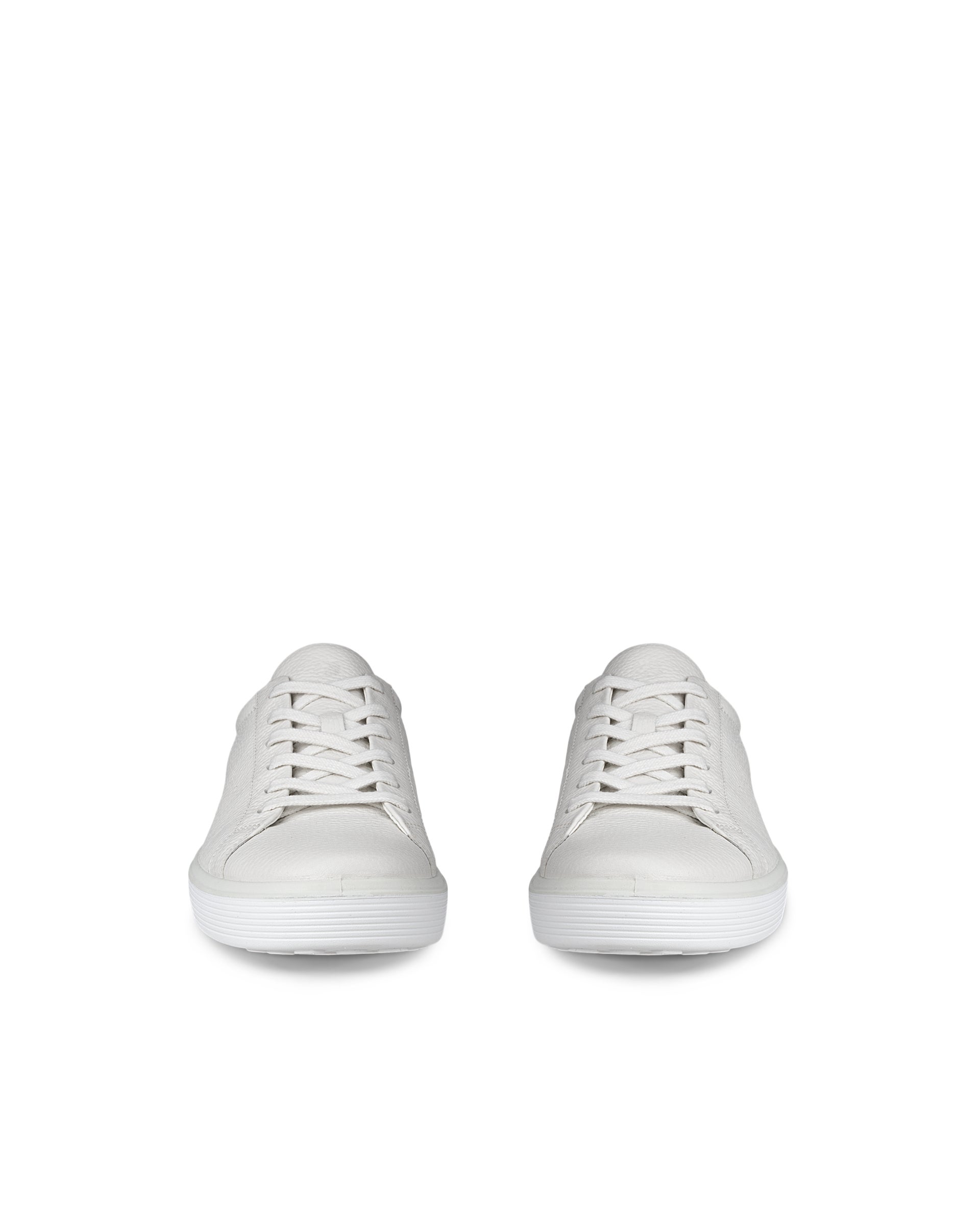 ECCO® Soft 60 Heren leren sneaker - Wit - Front pair